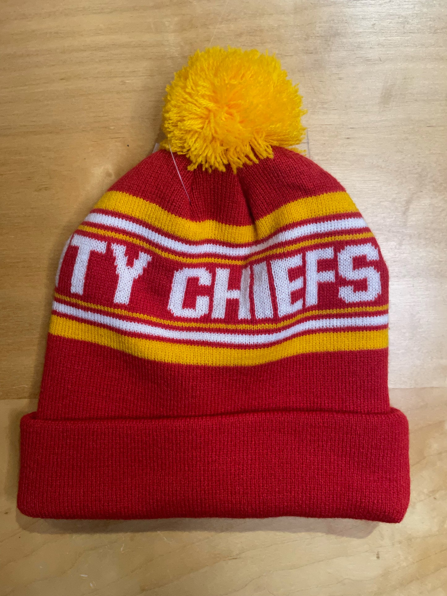 "KIDS" KANSAS CITY CHIEFS NFL BEANIE HAT SZ: One size kids