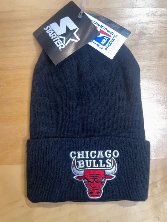 "DS" VINTAGE STARTER CHICAGO BULLS NBA BEANIE HAT SZ: One size