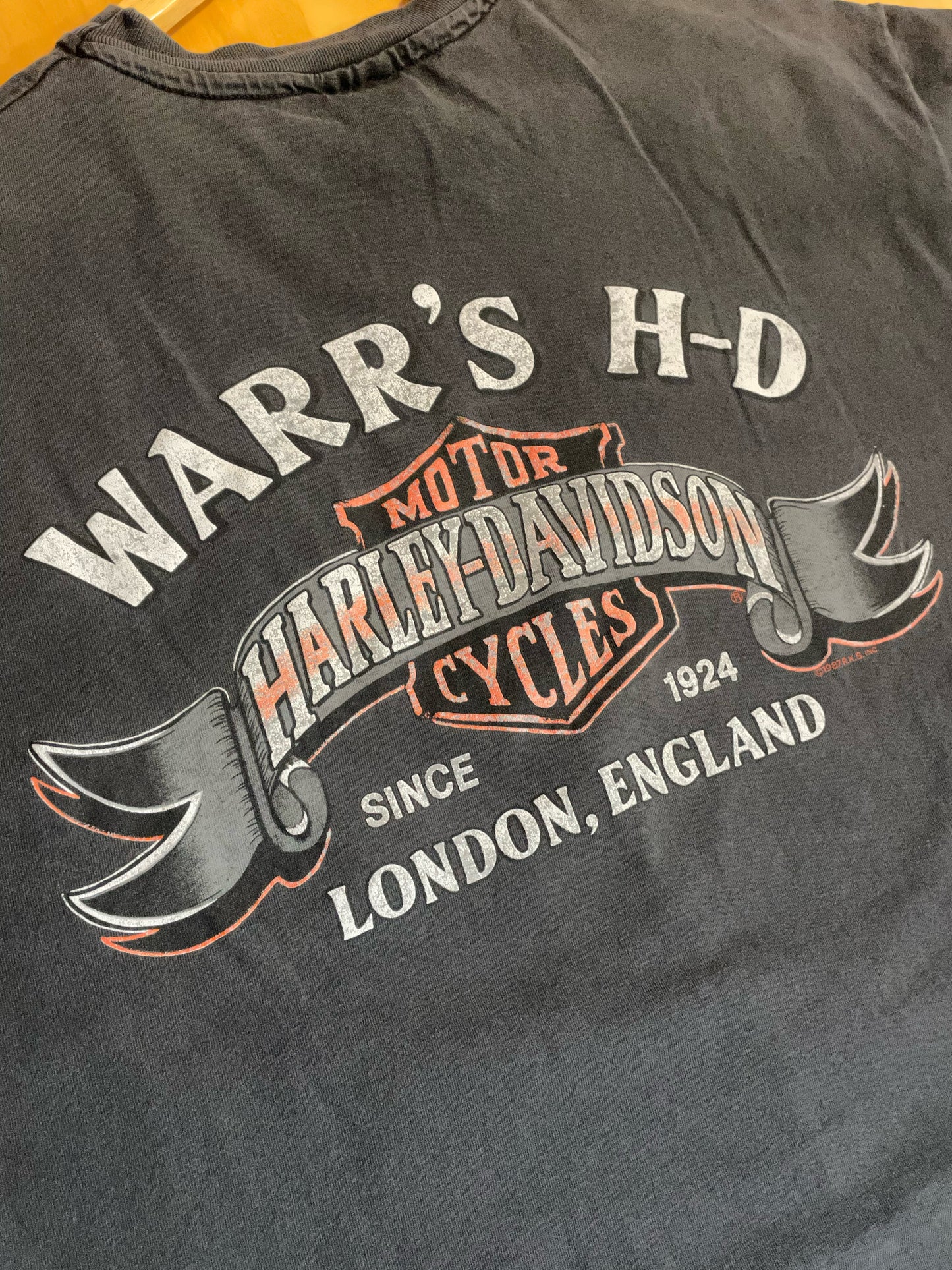 VINTAGE 1993 MILWAUKEE HARLEY DAVIDSON MOTOR CYCLES T-SHIRT SZ: XL