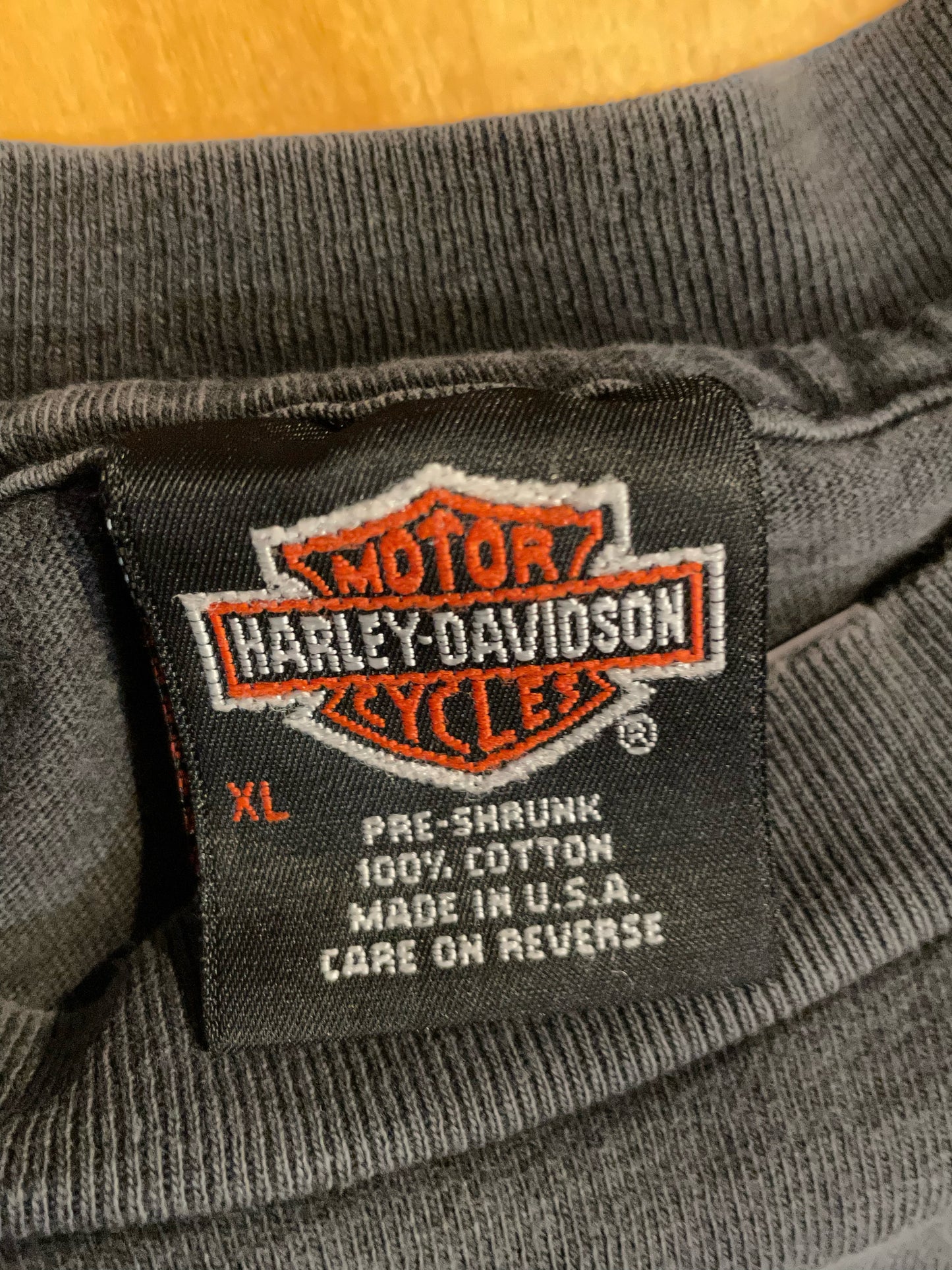 VINTAGE 1993 MILWAUKEE HARLEY DAVIDSON MOTOR CYCLES T-SHIRT SZ: XL