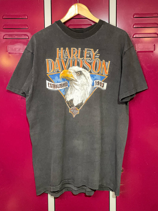 VINTAGE 1991 ROCHESTER HARLEY DAVIDSON MOTOR CYCLES T-SHIRT  SZ: XL