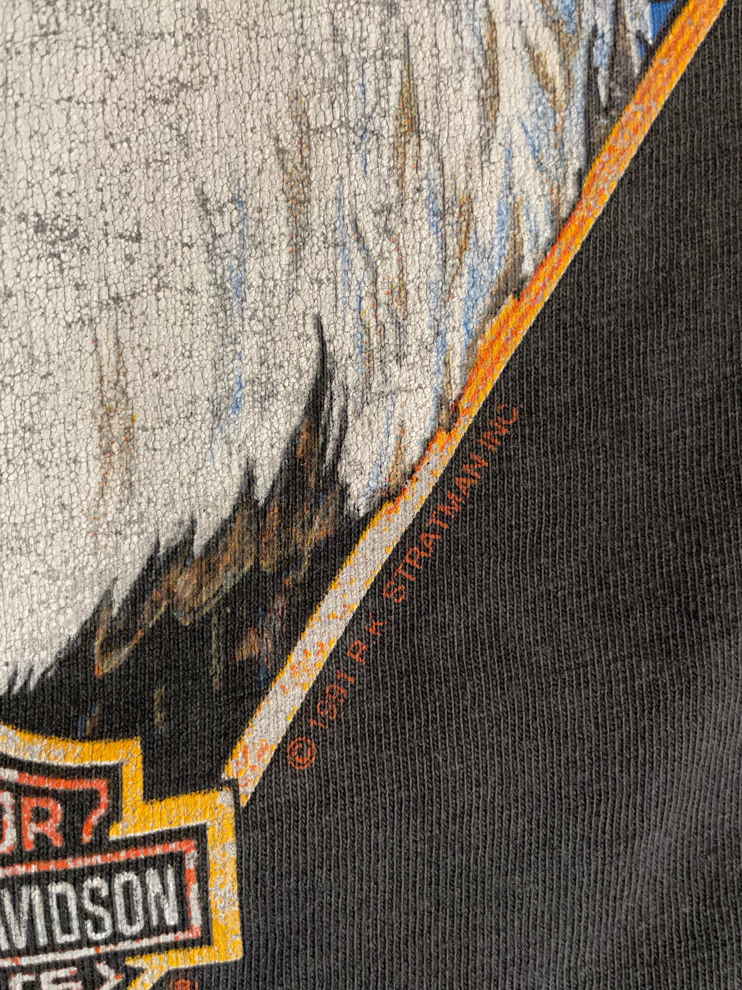 VINTAGE 1991 ROCHESTER HARLEY DAVIDSON MOTOR CYCLES T-SHIRT SZ: XL
