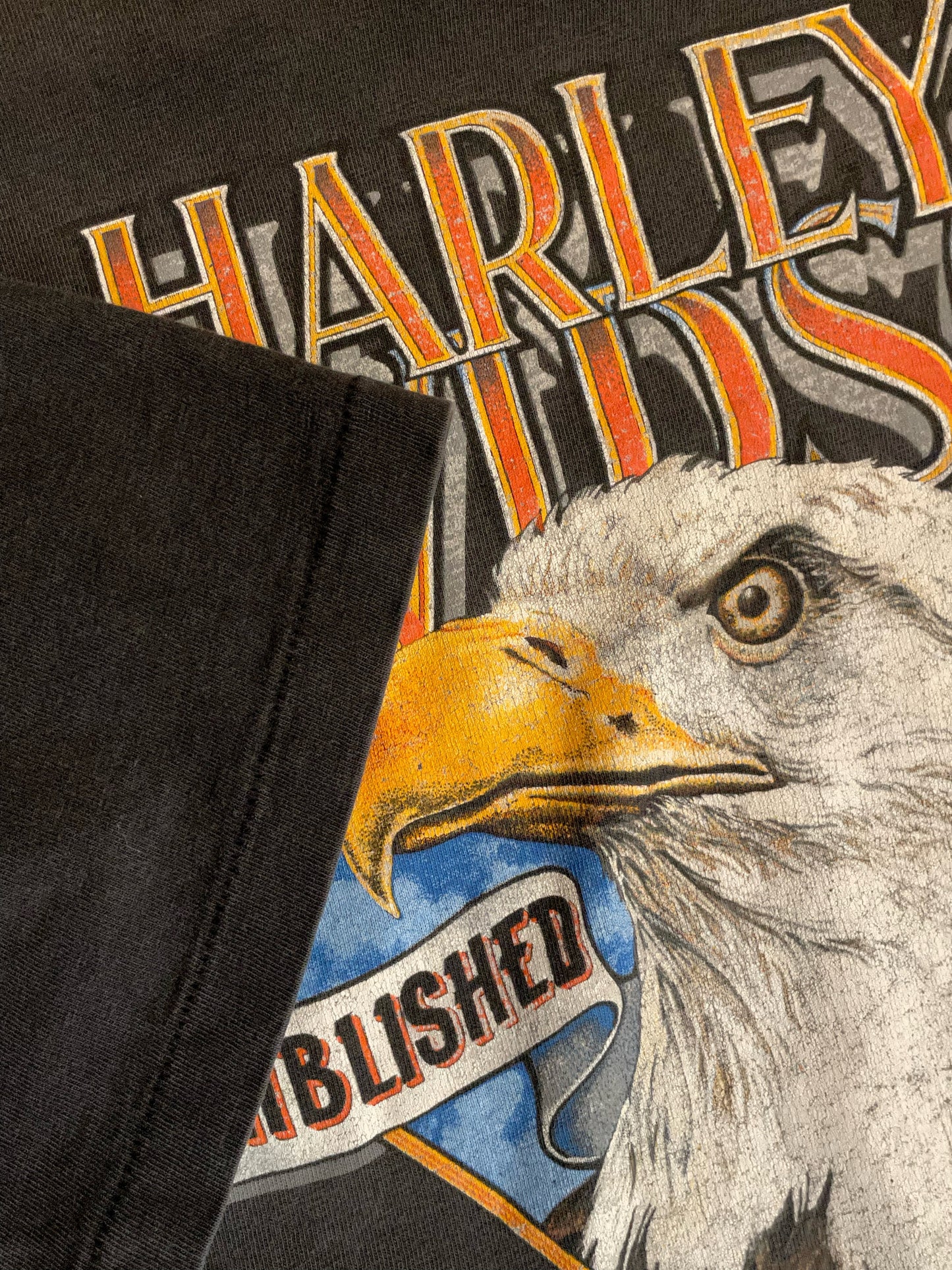 VINTAGE 1991 ROCHESTER HARLEY DAVIDSON MOTOR CYCLES T-SHIRT SZ: XL