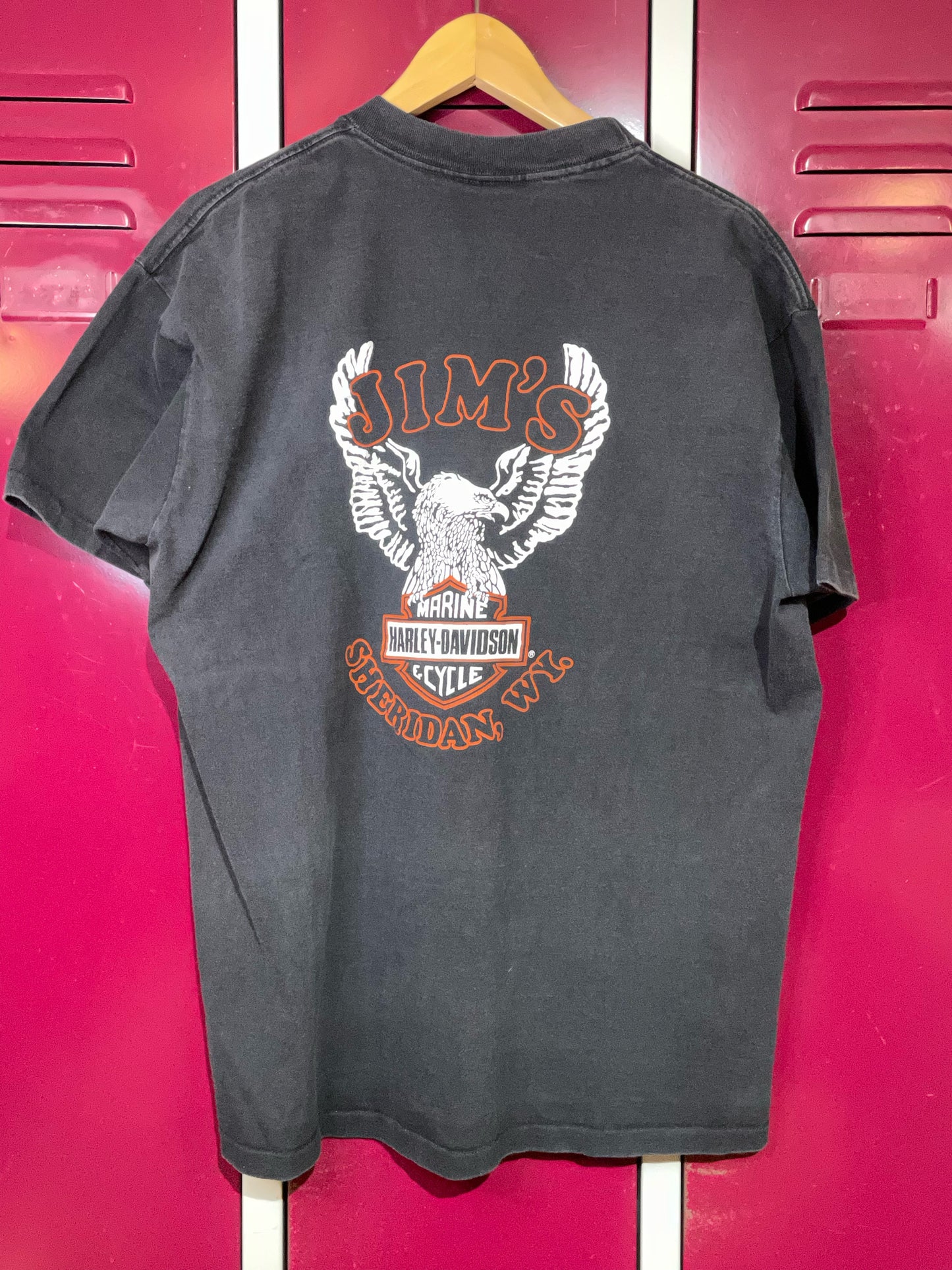 VINTAGE 1991 BLOCKHEAD HARLEY DAVIDSON MOTOR CYCLES T-SHIRT  SZ: XL