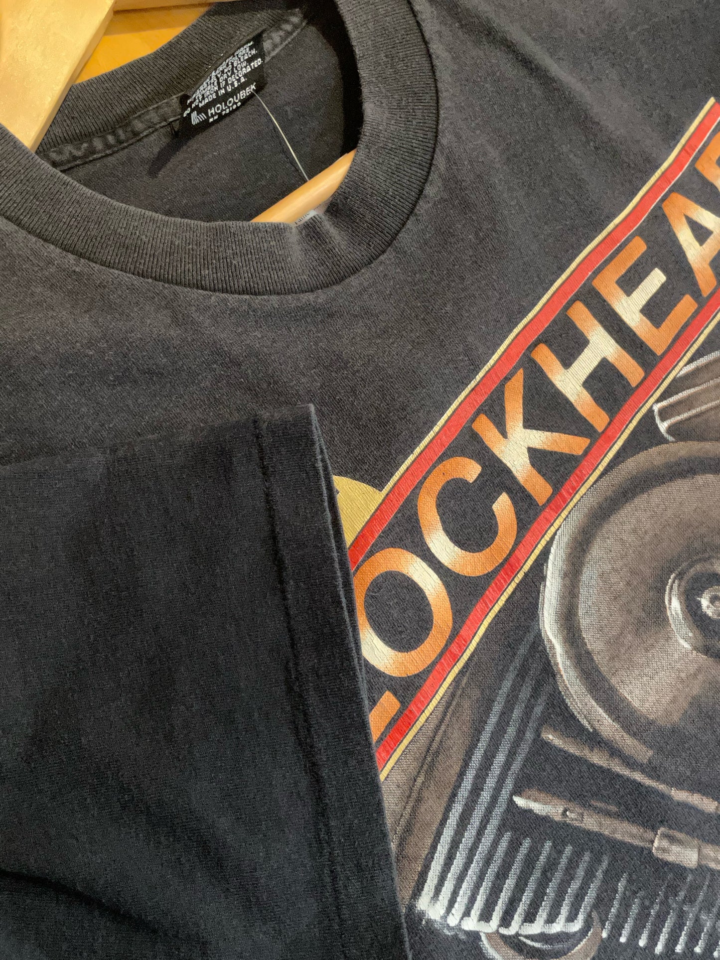 VINTAGE 1991 BLOCKHEAD HARLEY DAVIDSON MOTOR CYCLES T-SHIRT  SZ: XL