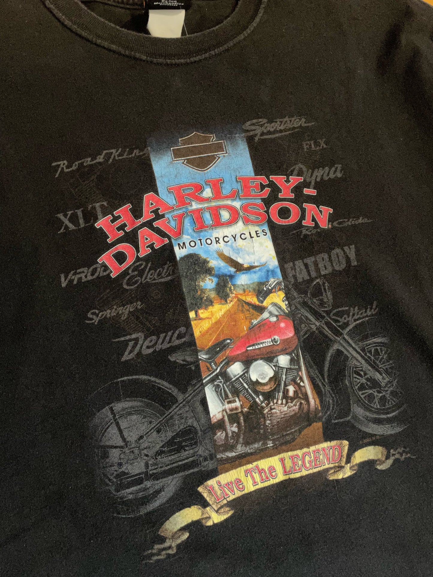 2005 HARLEY DAVIDSON MOTOR CYCLES T-SHIRT SZ: XL