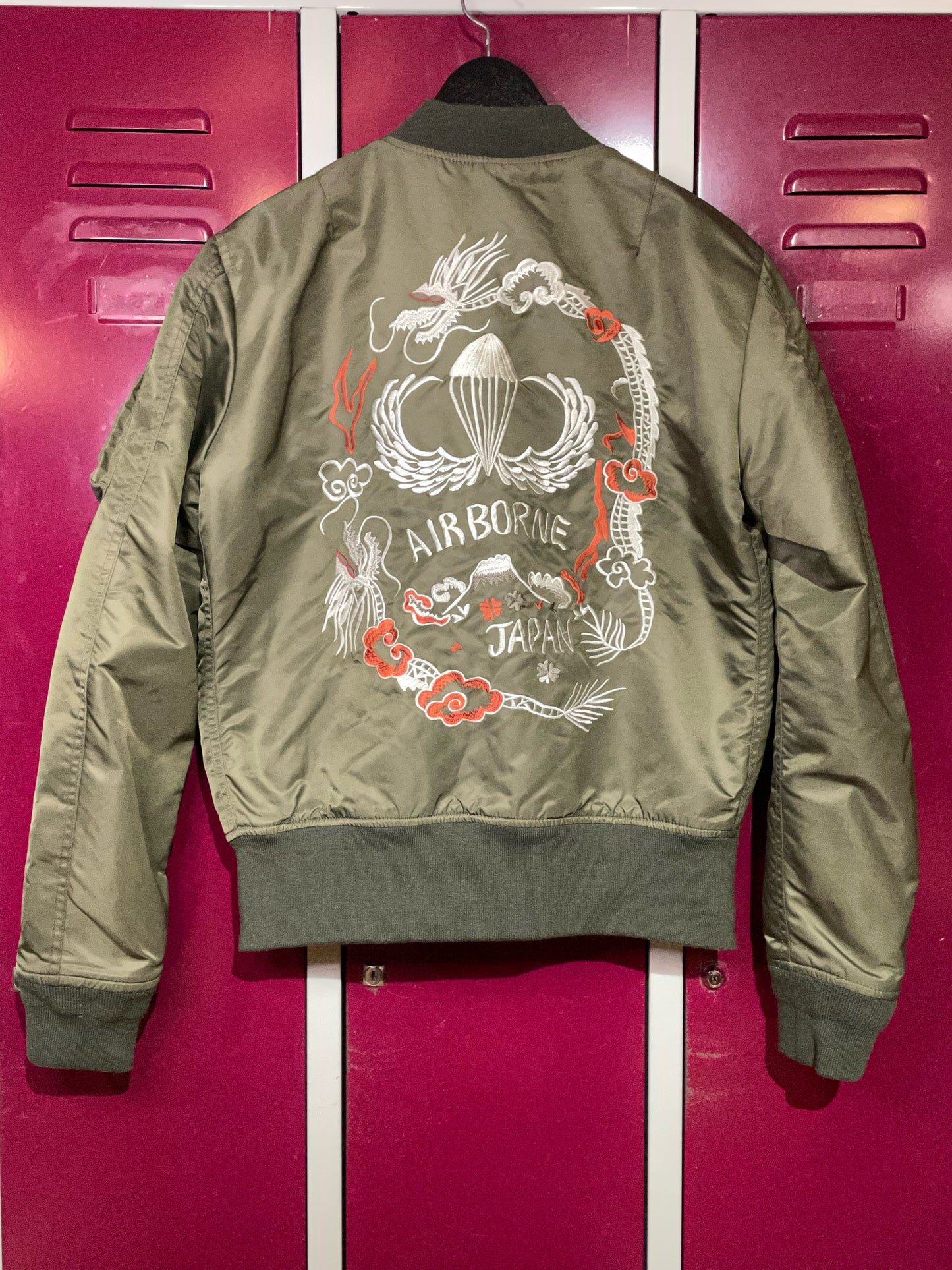 SCHOTT ARMY AIR BORNE JAPAN BOMBER JACKET SZ: M