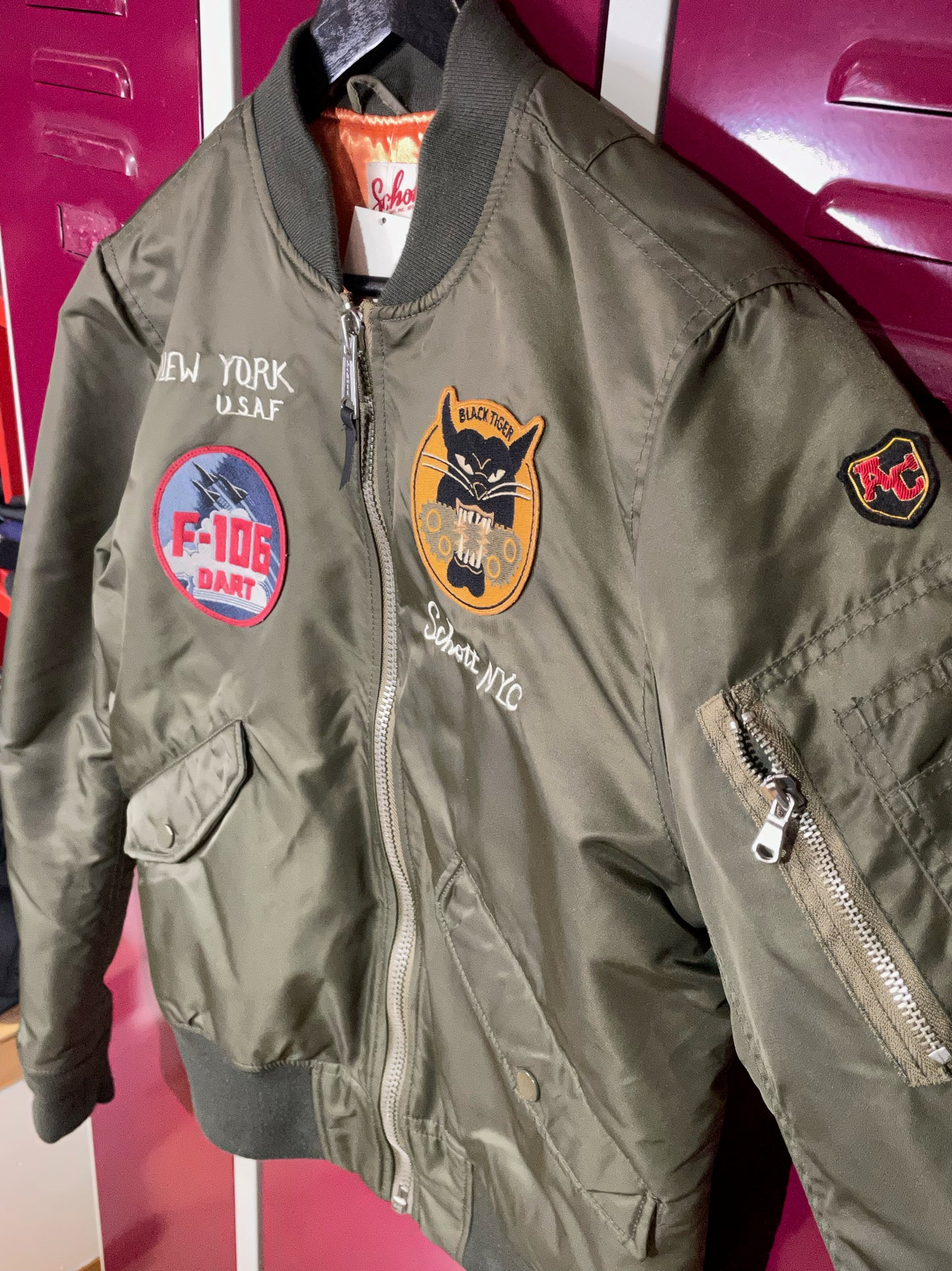 SCHOTT ARMY AIR BORNE JAPAN BOMBER JACKET SZ: M