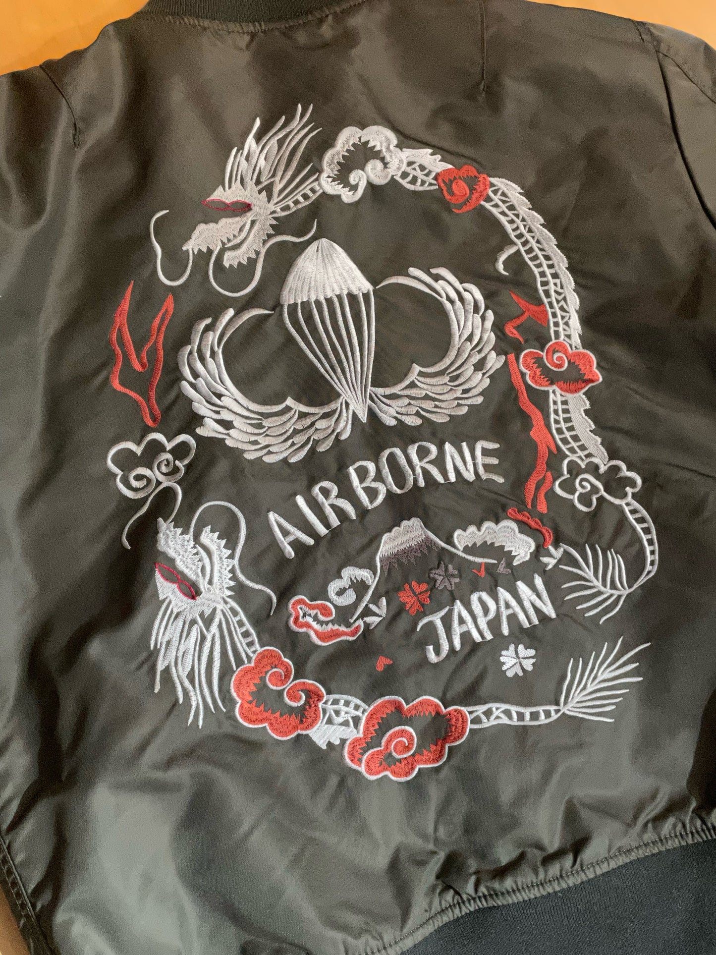 SCHOTT ARMY AIR BORNE JAPAN BOMBER JACKET SZ: M