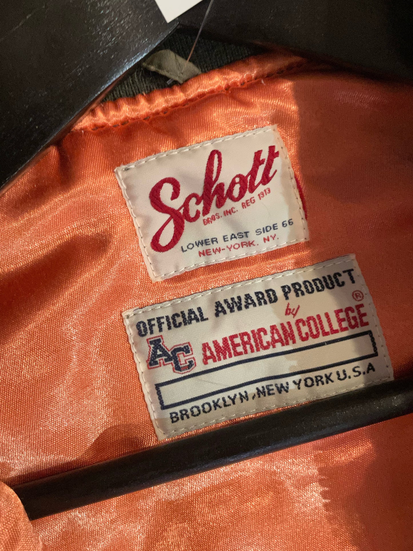 SCHOTT ARMY AIR BORNE JAPAN BOMBER JACKET SZ: M