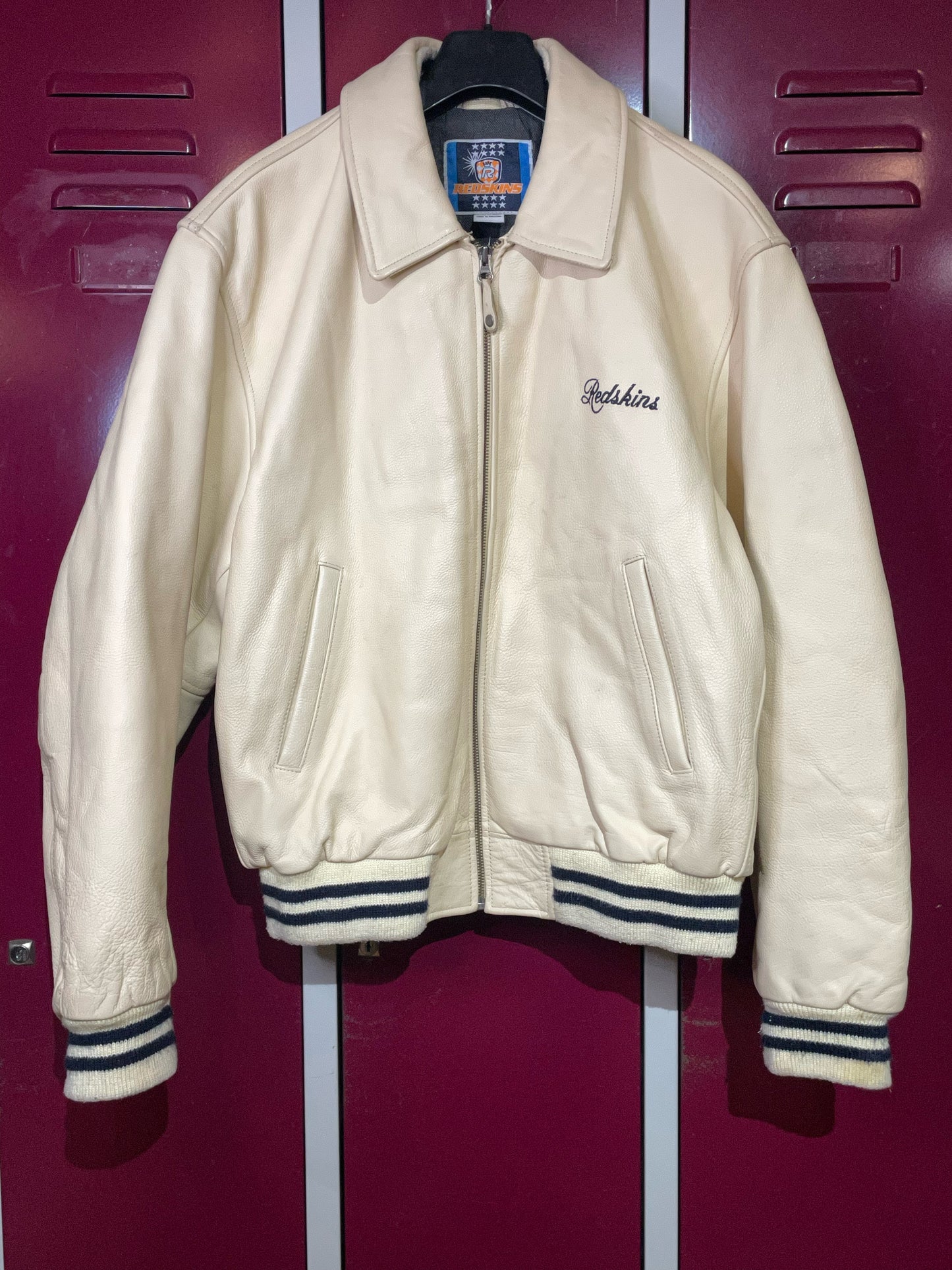 REDSKINS 00S LEATHER VARSITY JACKET SZ: 48/50