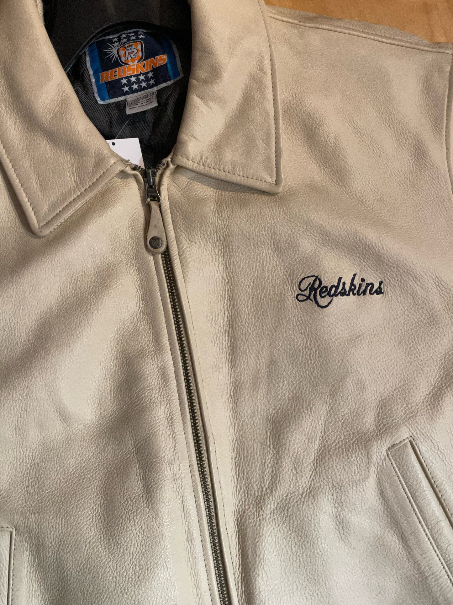 REDSKINS 00S LEATHER VARSITY JACKET SZ: 48/50