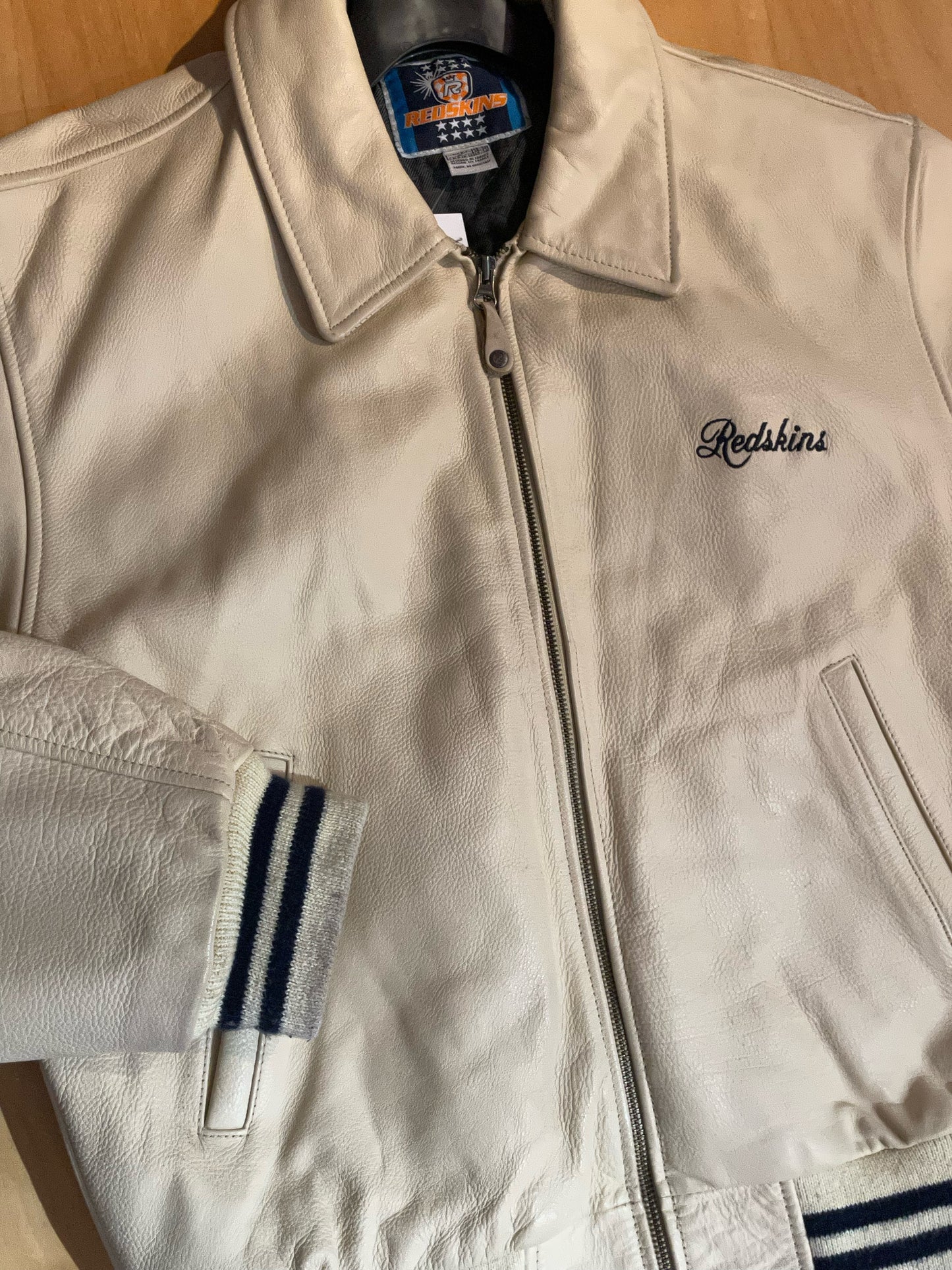 REDSKINS 00S LEATHER VARSITY JACKET SZ: 48/50