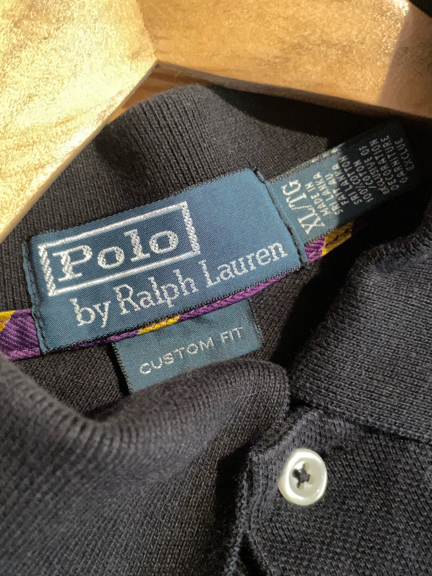 POLO RALPH LAUREN LONG SLEEVES POLO SZ: XL