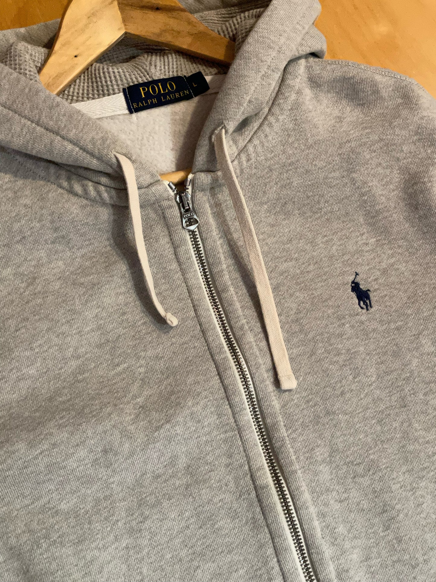 POLO RALPH LAUREN HOODIE ZIP UP SZ: L
