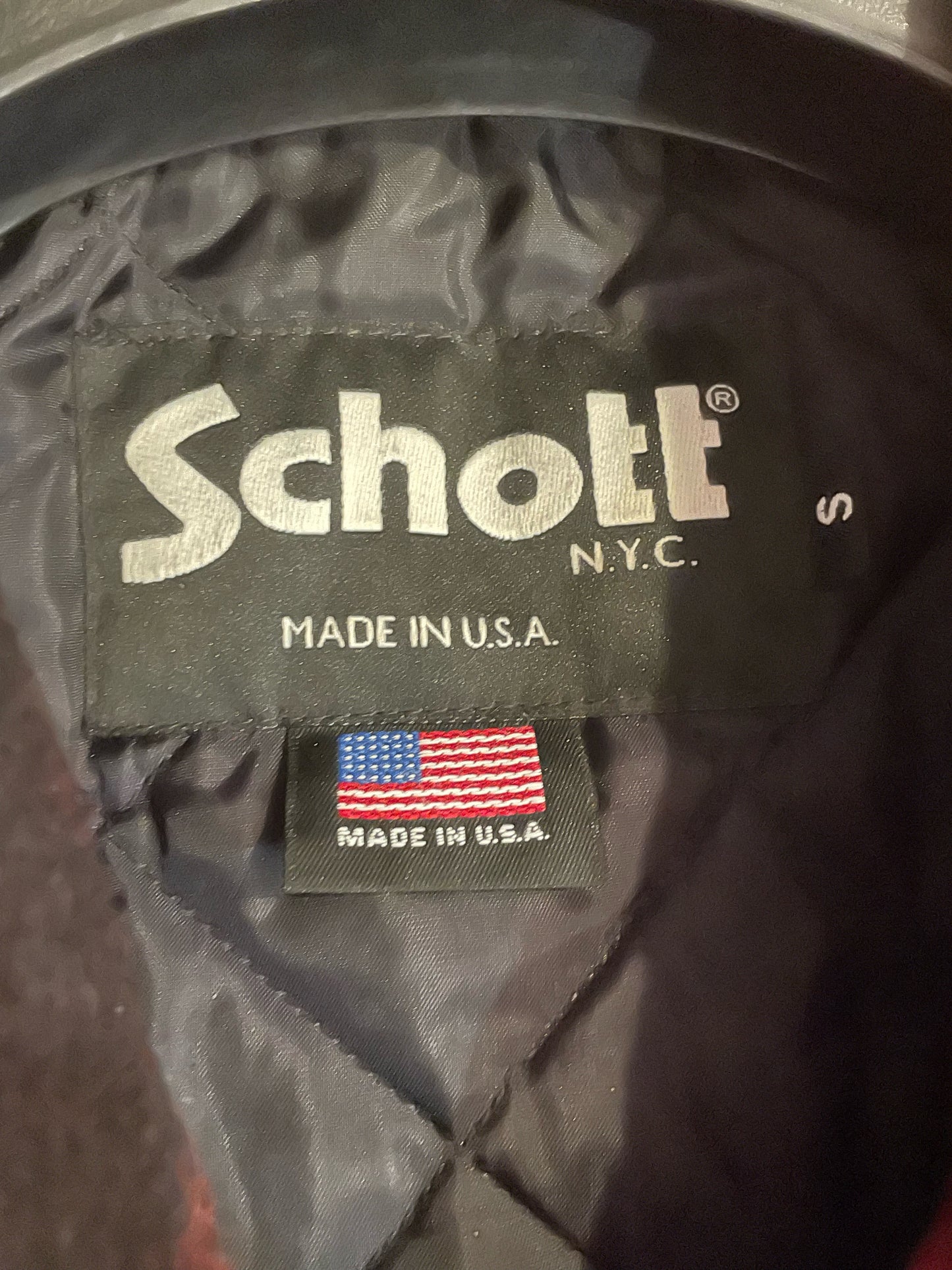SCHOTT N.Y.C MADE IN U.S.A PLAID JACKET  SZ: S