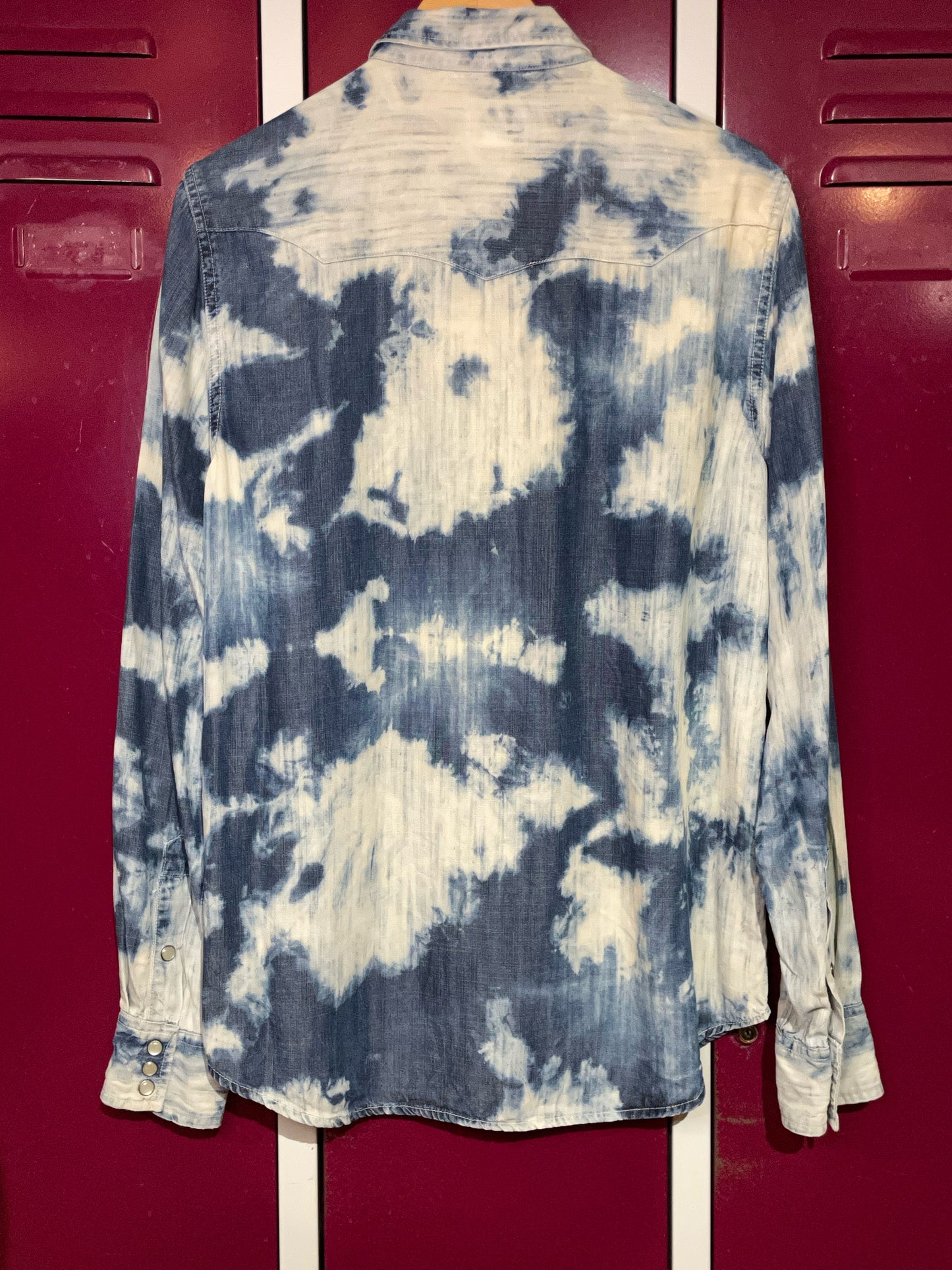 VINTAGE DENIM & SUPPLY RALPH LAUREN TIE DYE SHIRT  SZ: M