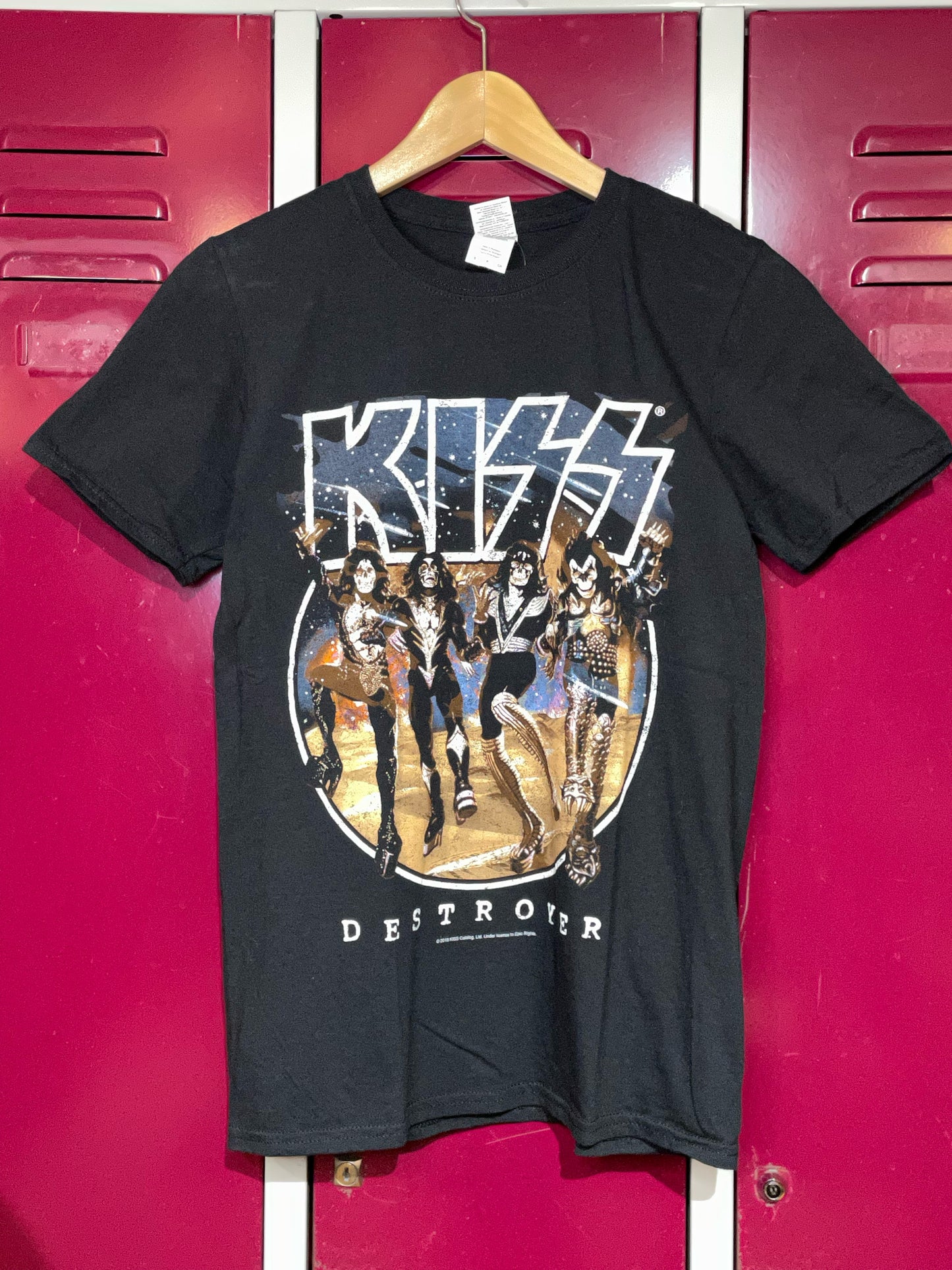 KISS "DESTROYER" MUSIC BAND T-SHIRT SZ: S