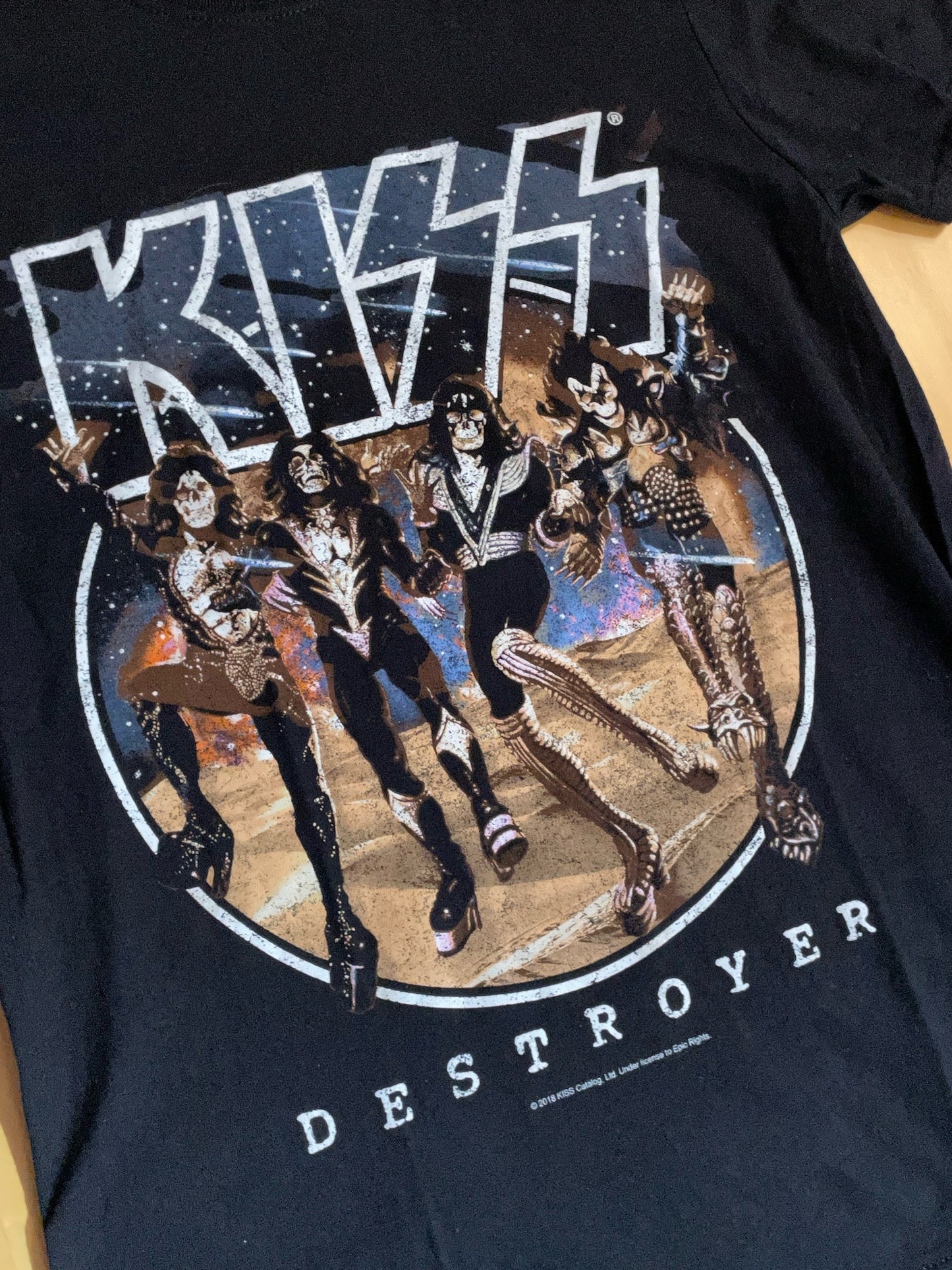 KISS "DESTROYER" MUSIC BAND T-SHIRT SZ: S
