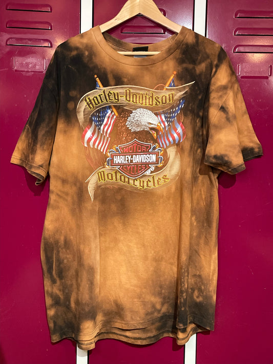 HARLEY DAVIDSON INDIANAPOLIS TIE DYE MOTORCYCLE T-SHIRT  SZ: XXL