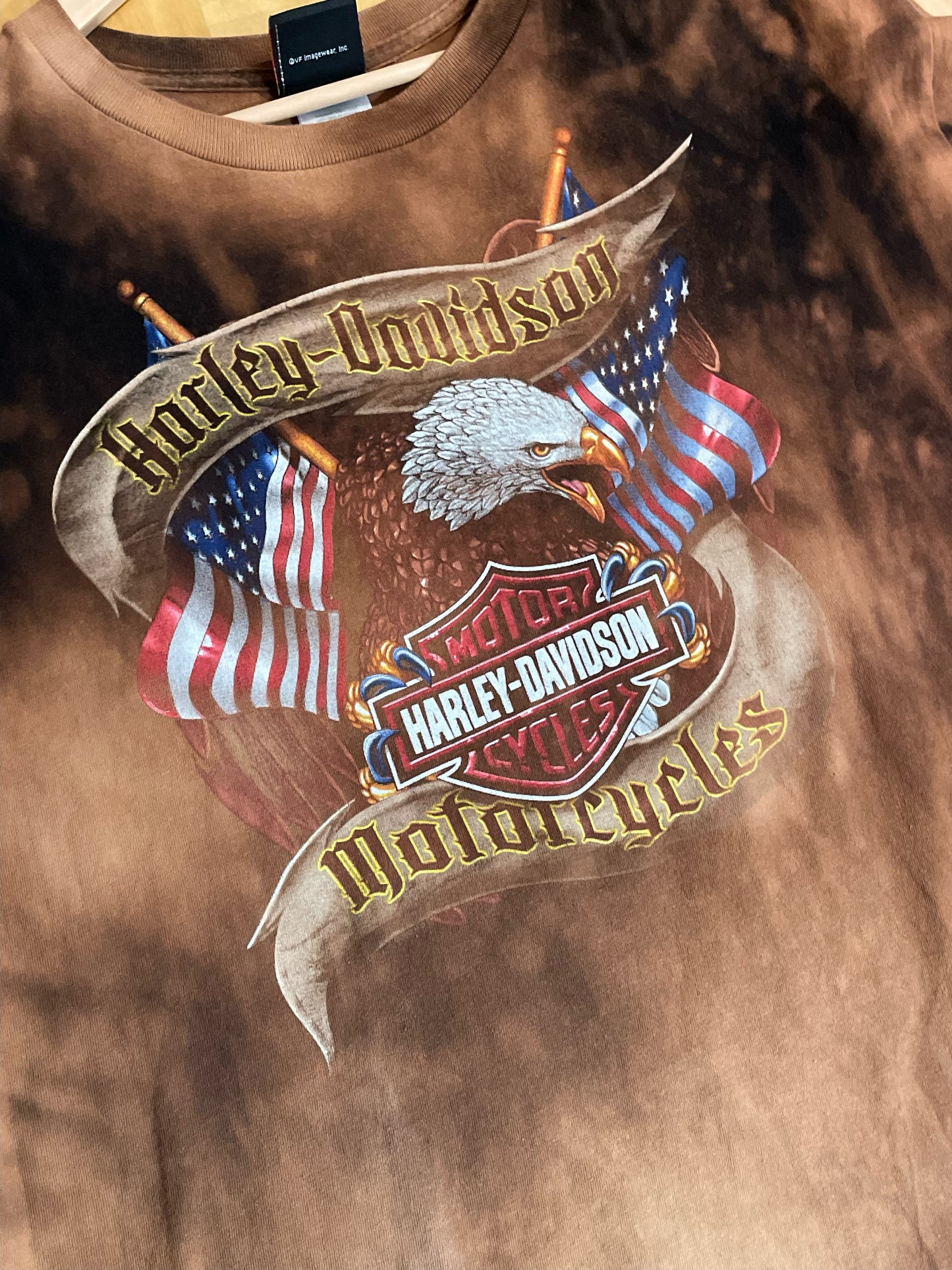 HARLEY DAVIDSON INDIANAPOLIS TIE DYE MOTORCYCLE T-SHIRT  SZ: XXL