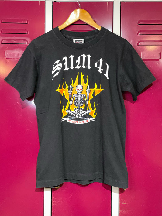 VINTAGE 00S SUM 41 "ALL KILLER NO FILLER" MUSIC BAND T-SHIRT  SZ: M