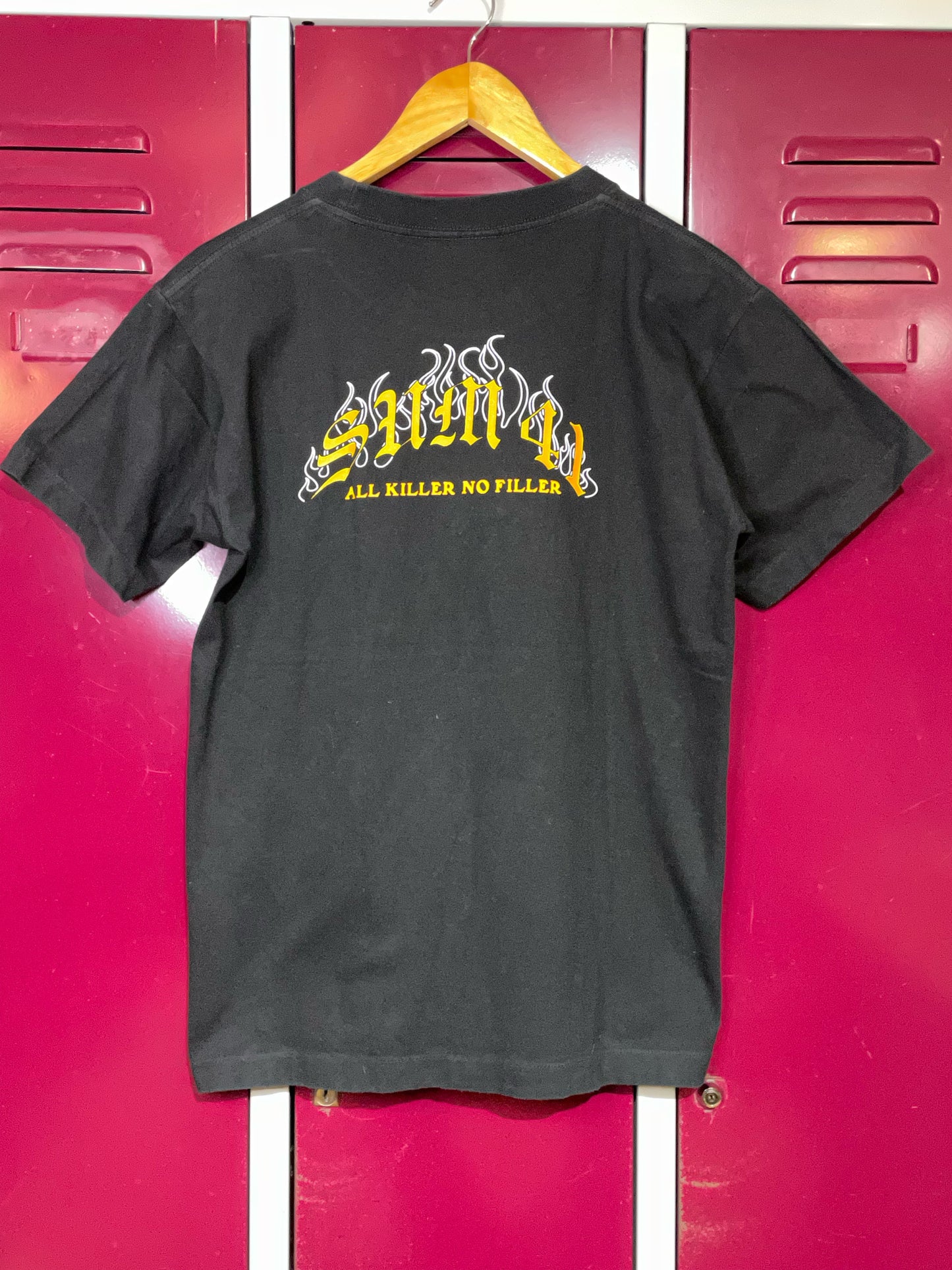 VINTAGE 00S SUM 41 "ALL KILLER NO FILLER" MUSIC BAND T-SHIRT SZ: M