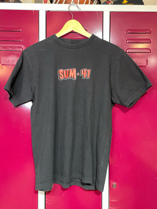 VINTAGE 00S SUM 41 MUSIC BAND T-SHIRT   SZ: M