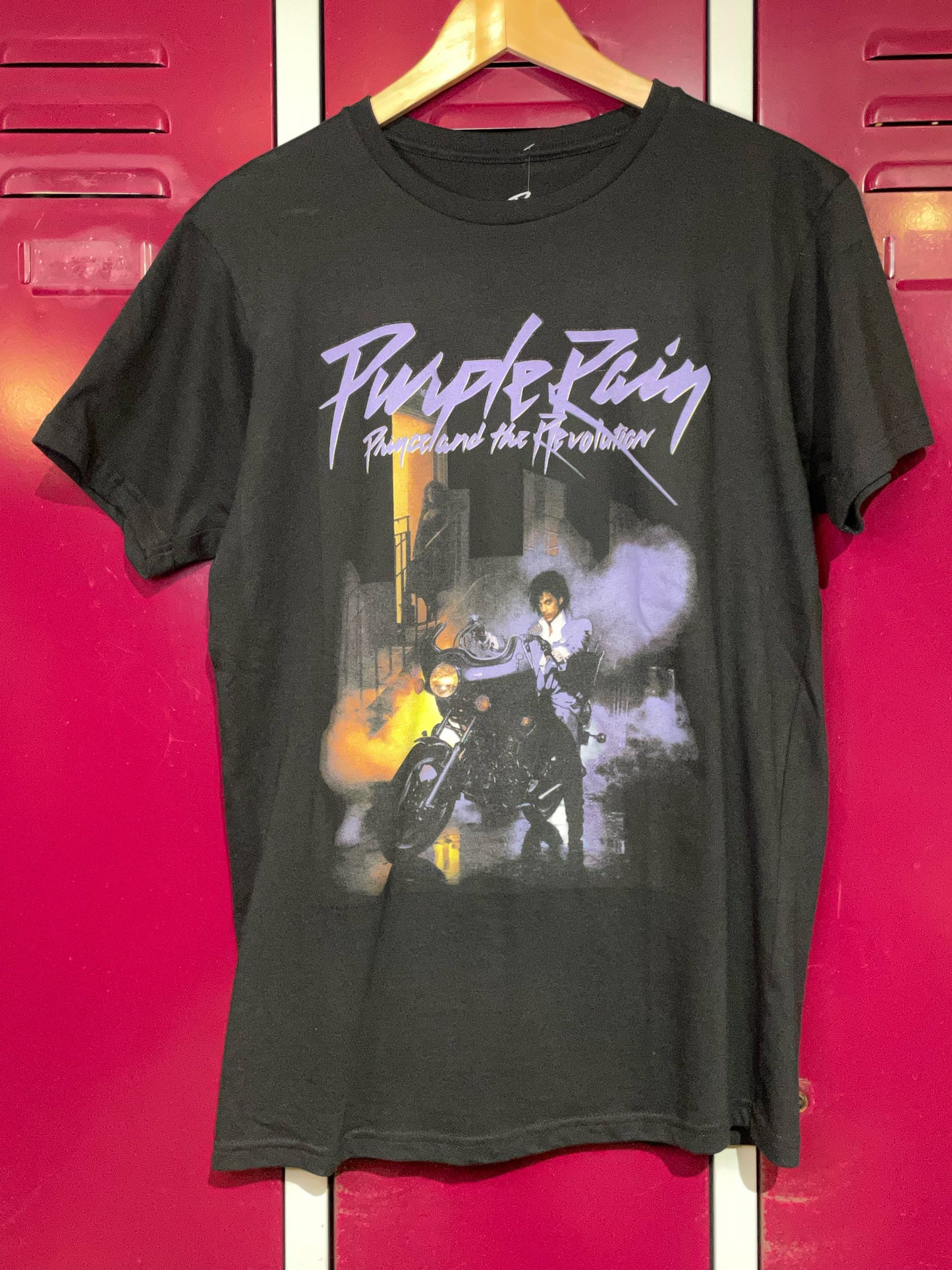 PRINCE AND THE REVOLUTION "PURPLE RAIN" MUSICBAND T-SHIRT SZ: M