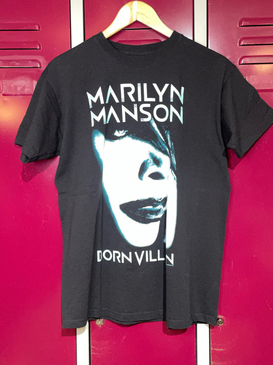 MARILYN MANSON "BORN VILLAIN" TOUR 2012 MUSICBAND T-SHIRT  SZ: M