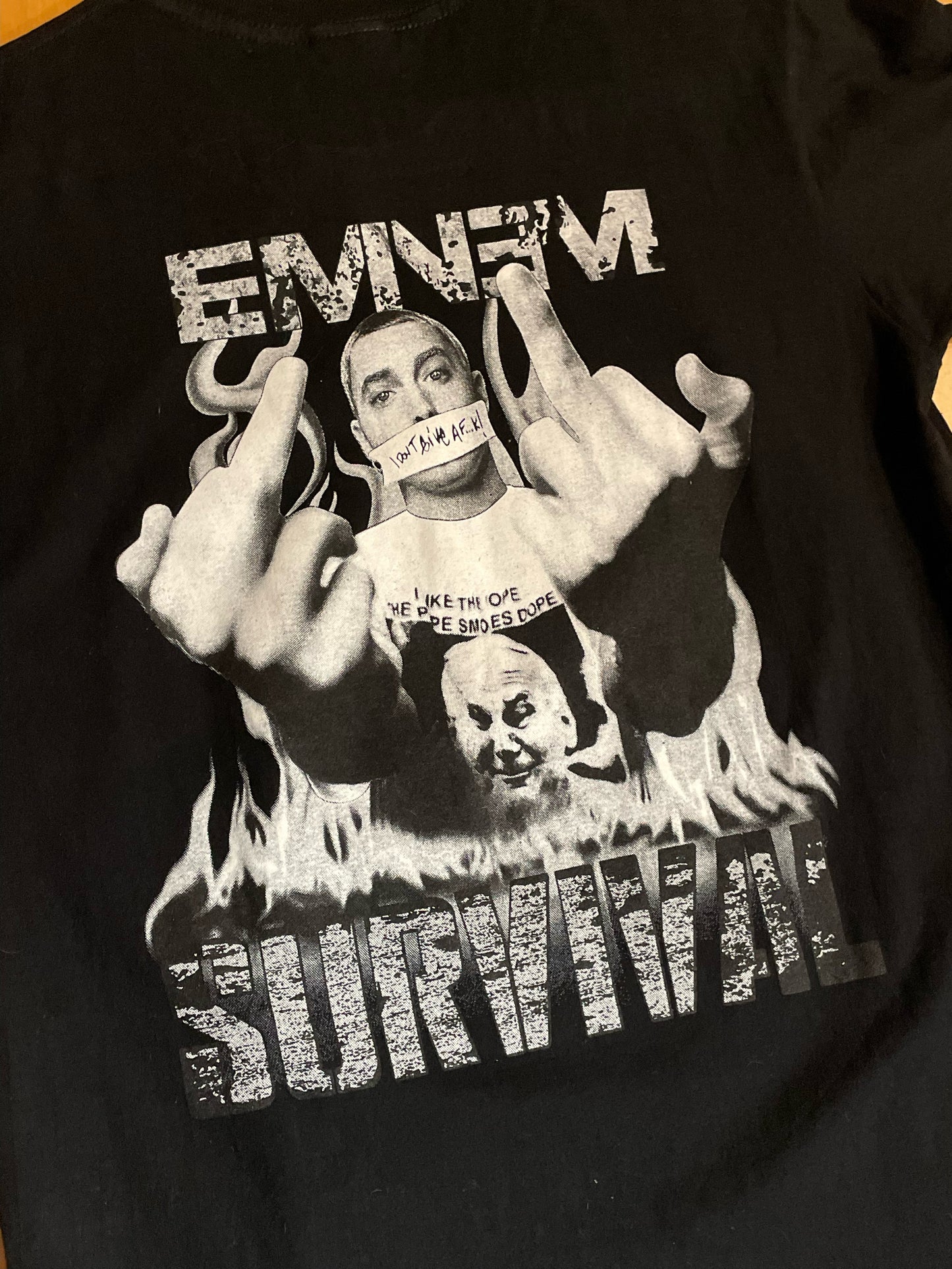 EMINEM "SURVIVAL"RAP HIP-HOP T-SHIRT SZ: L