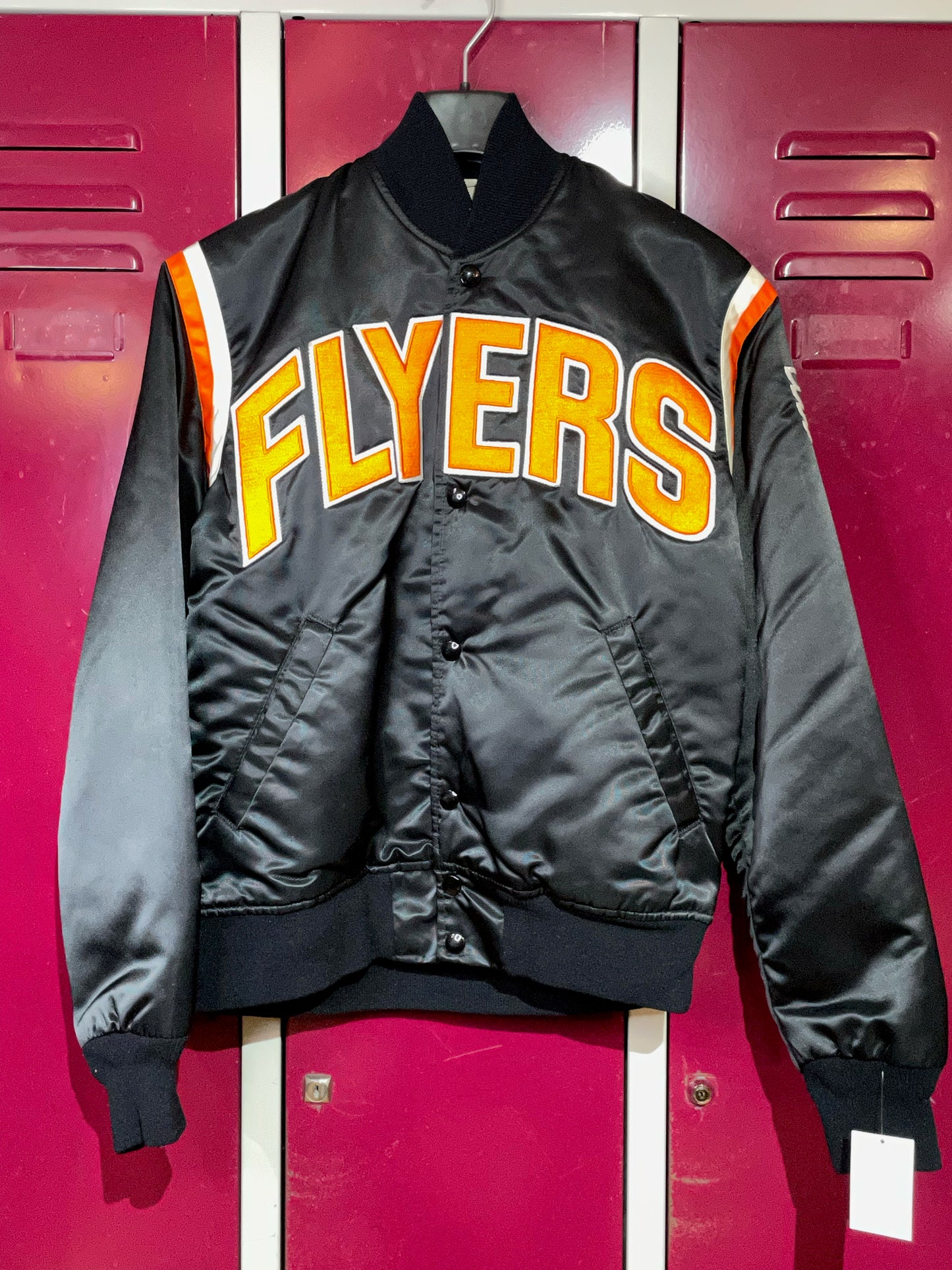 VINTAGE STARTER PHILADELPHIA FLYERS NHL SATIN JACKET SZ: S