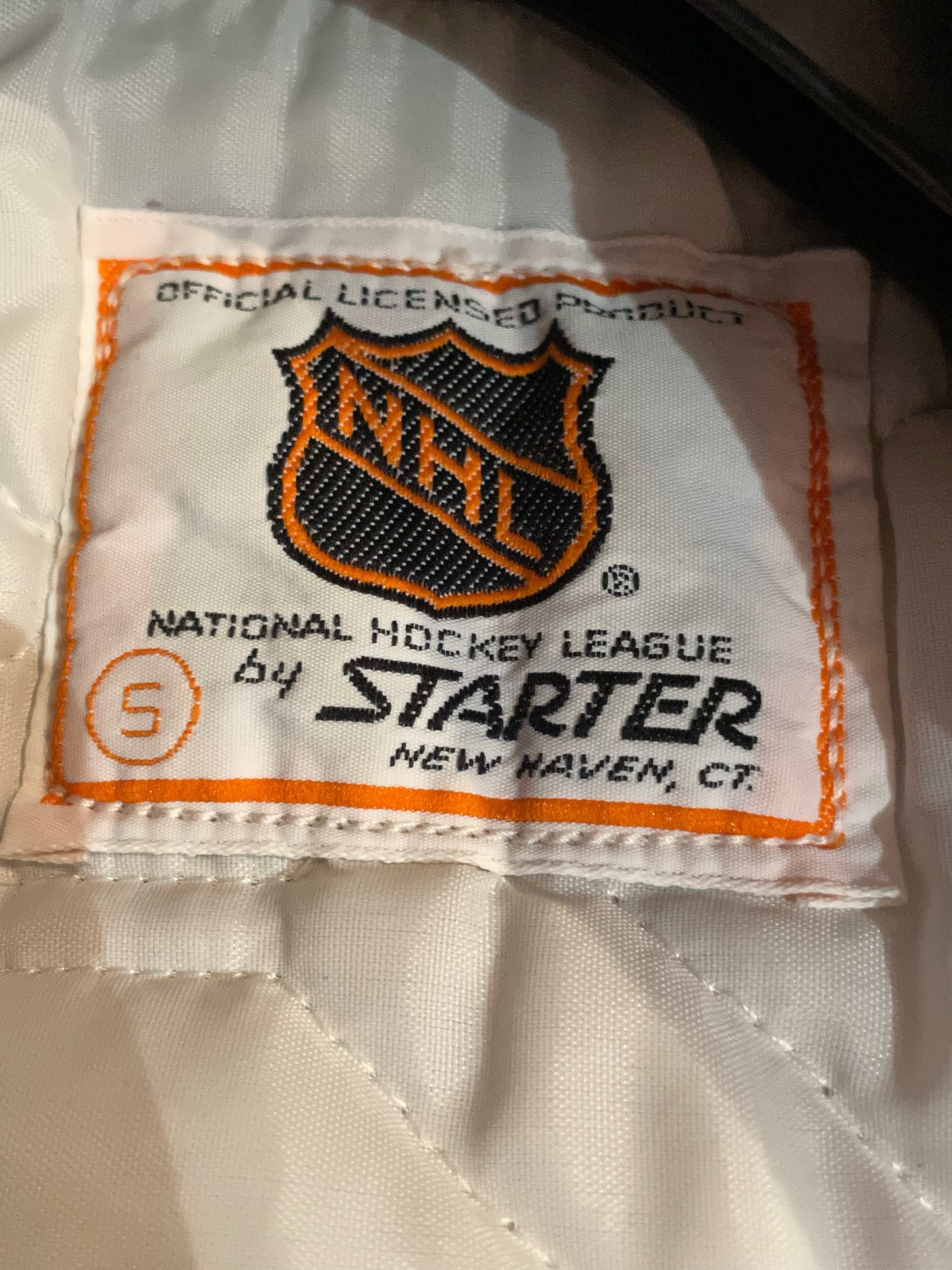 VINTAGE STARTER PHILADELPHIA FLYERS NHL SATIN JACKET SZ: S