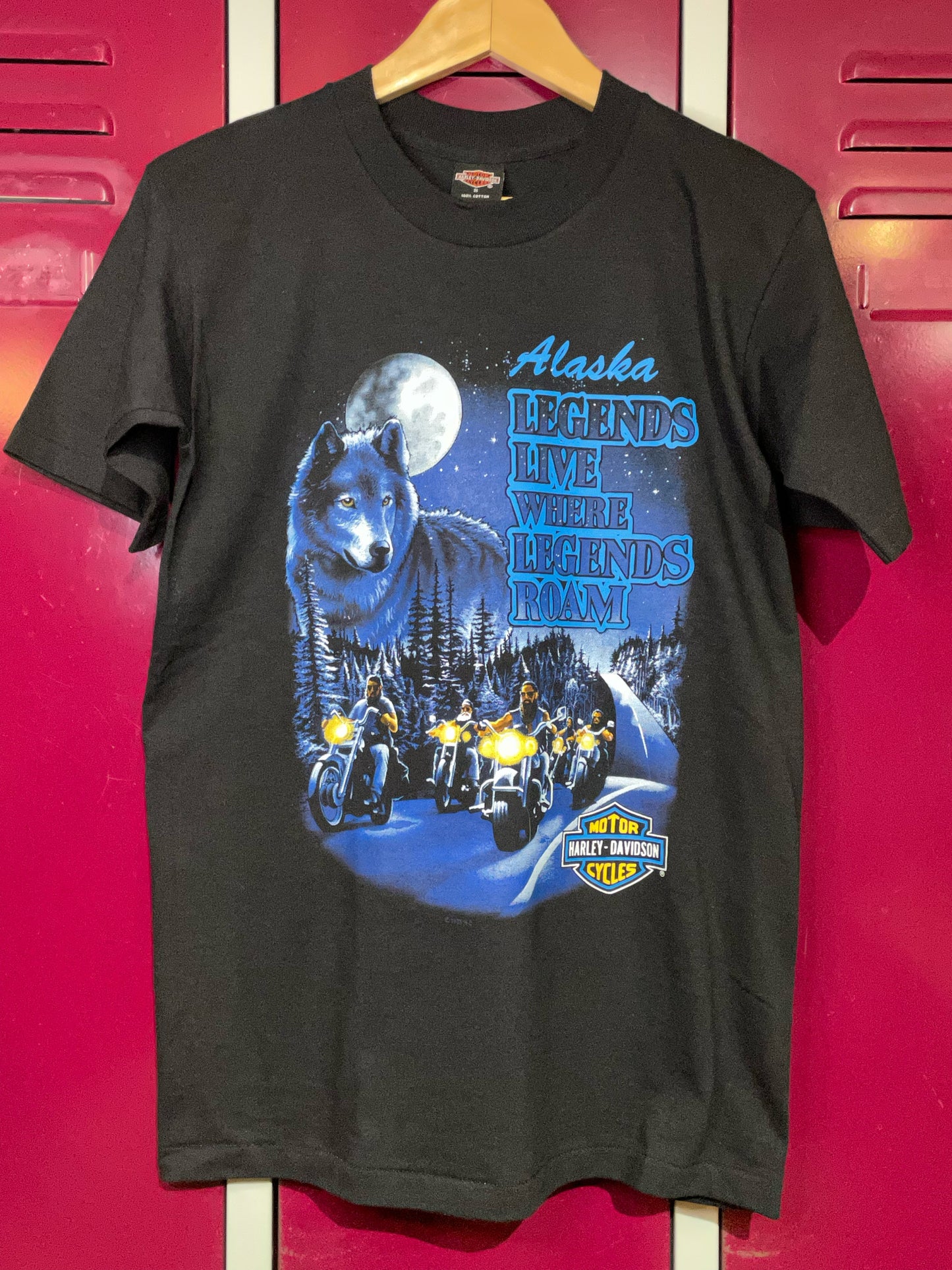 VINTAGE 1995 HARLEY DAVIDSON MOTORCYCLES T-SHIRT SZ: S