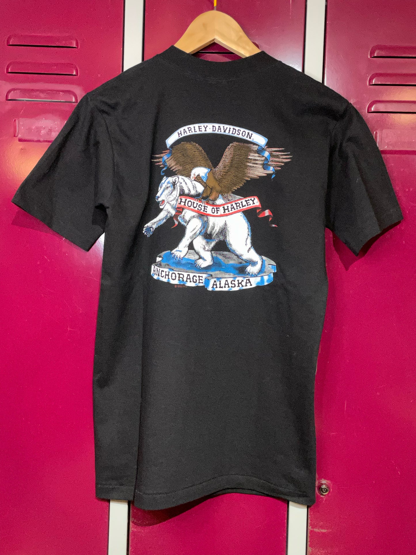 VINTAGE 1995 HARLEY DAVIDSON MOTORCYCLES T-SHIRT SZ: S