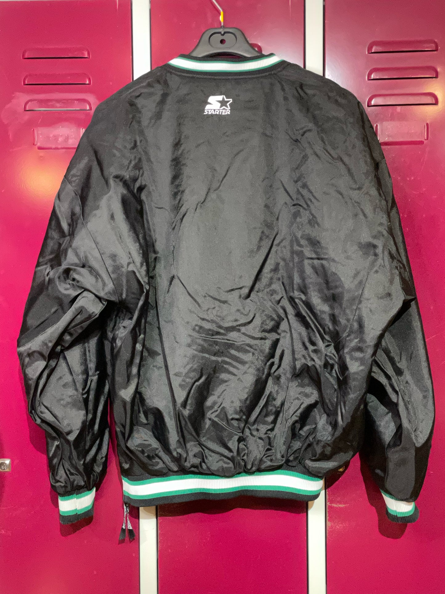 VINTAGE 90s STARTER BOSTON CELTICS PULLOVER WINDBREAKER JACKET SZ: XL