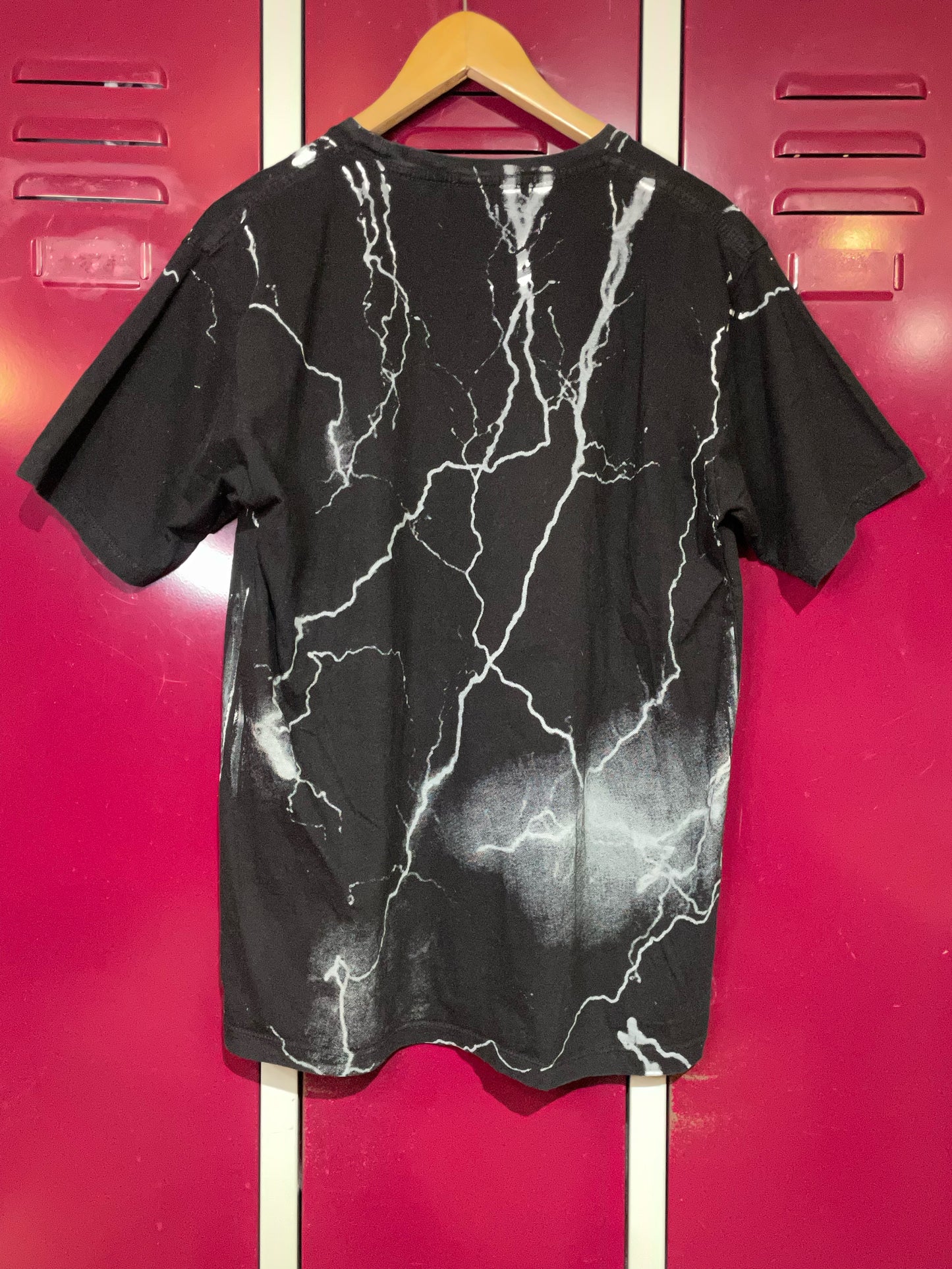 METALLICA "LIGHTNING" ALL OVER PRINT MUSIC BAND T-SHIRT SZ: L