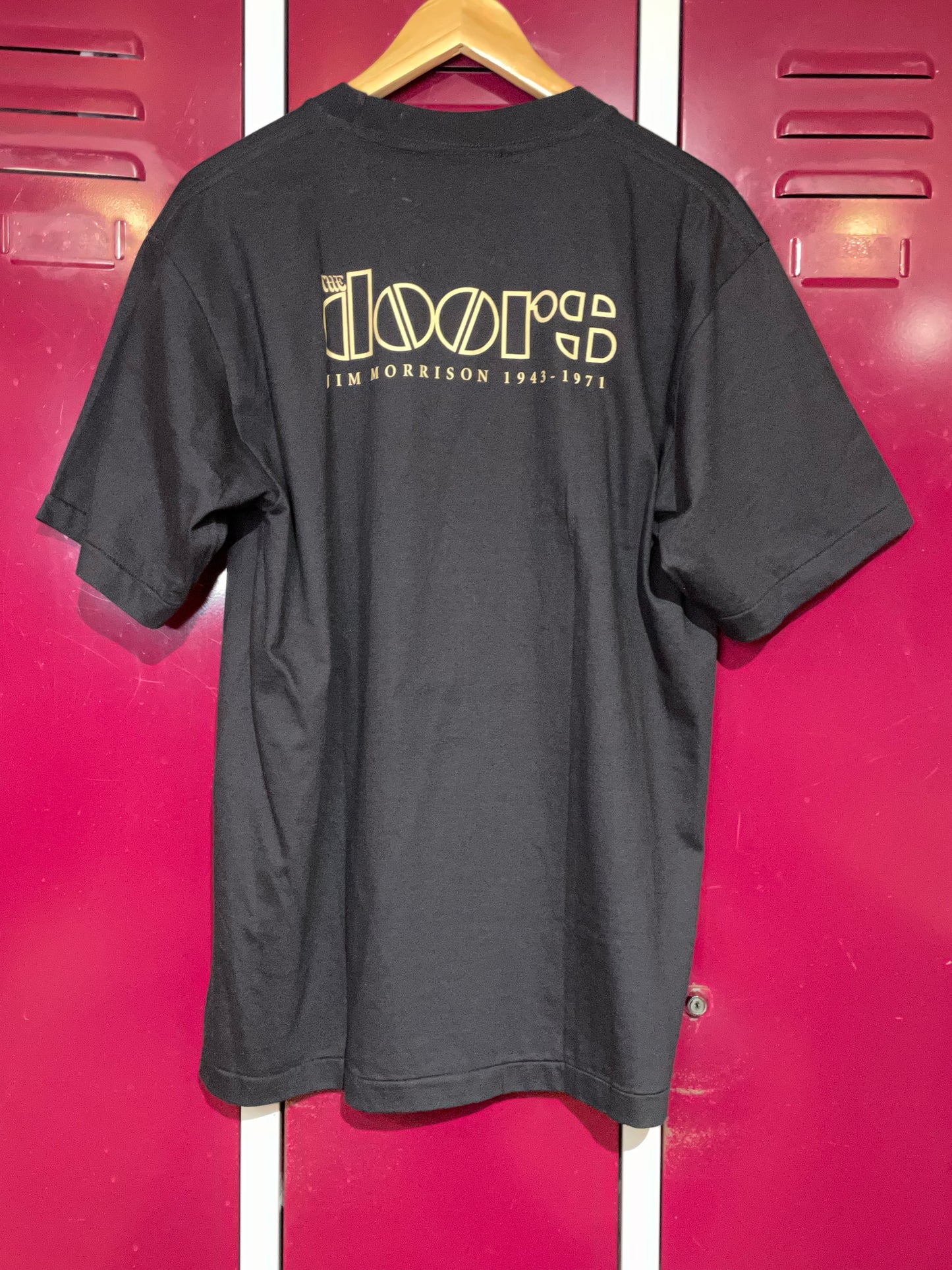 THE DOORS "WANTED" 2007 SINGLE STITCH MUSIC BAND T-SHIRT SZ: L