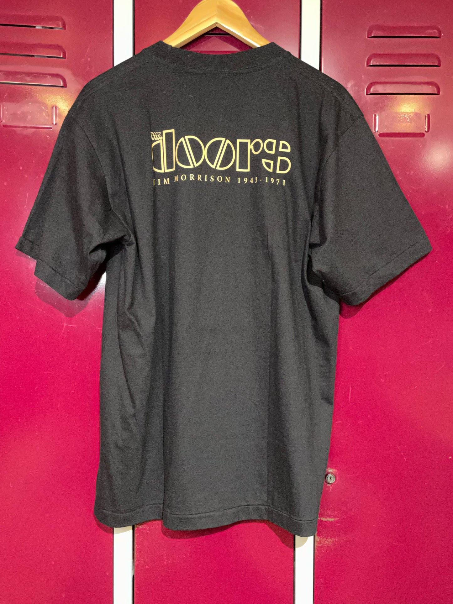 THE DOORS "WANTED" 2007 SINGLE STITCH MUSIC BAND T-SHIRT SZ: L