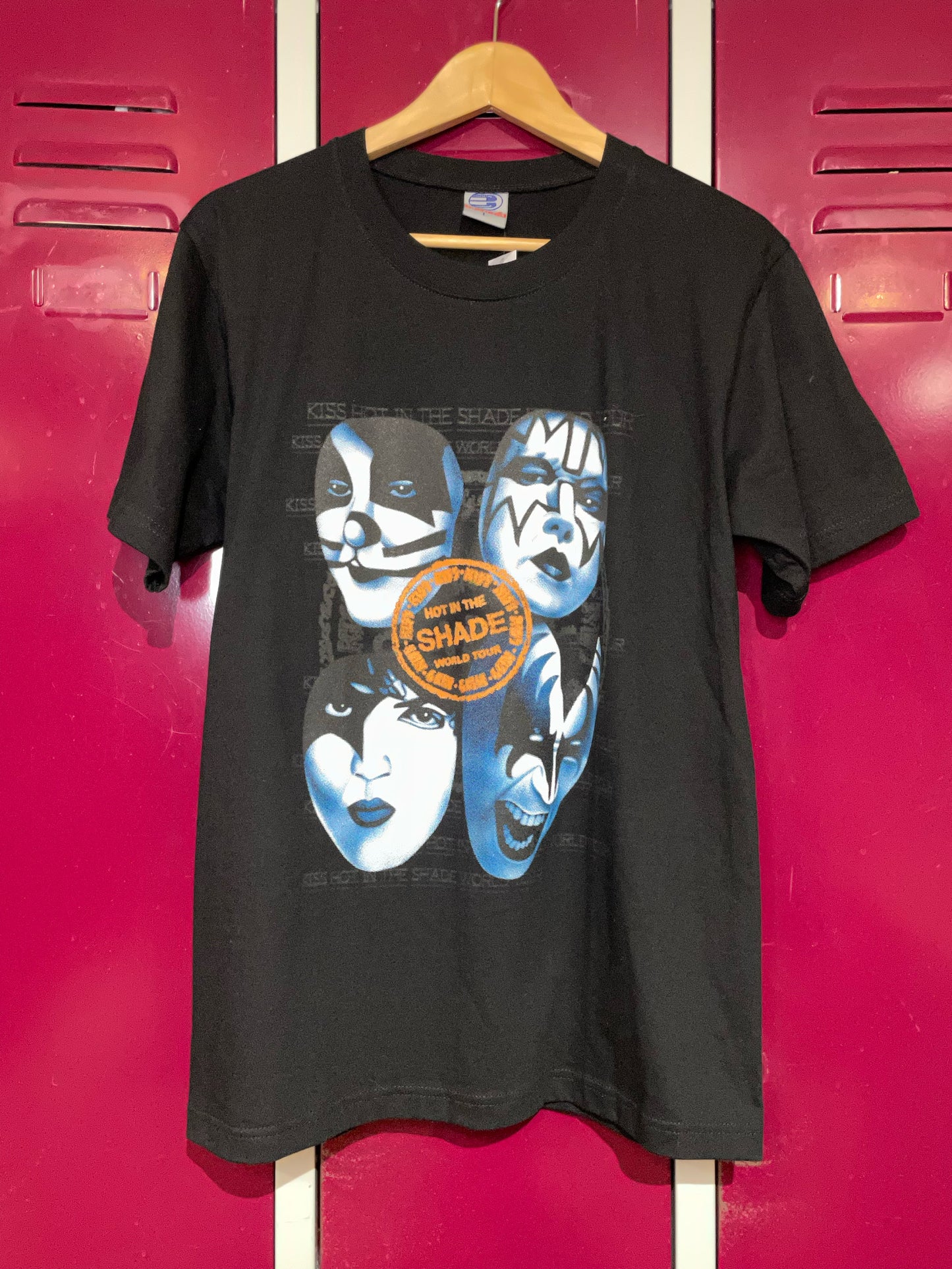 KISS "HOT IN THE SHADE" MUSIC BAND T-SHIRT SZ: L