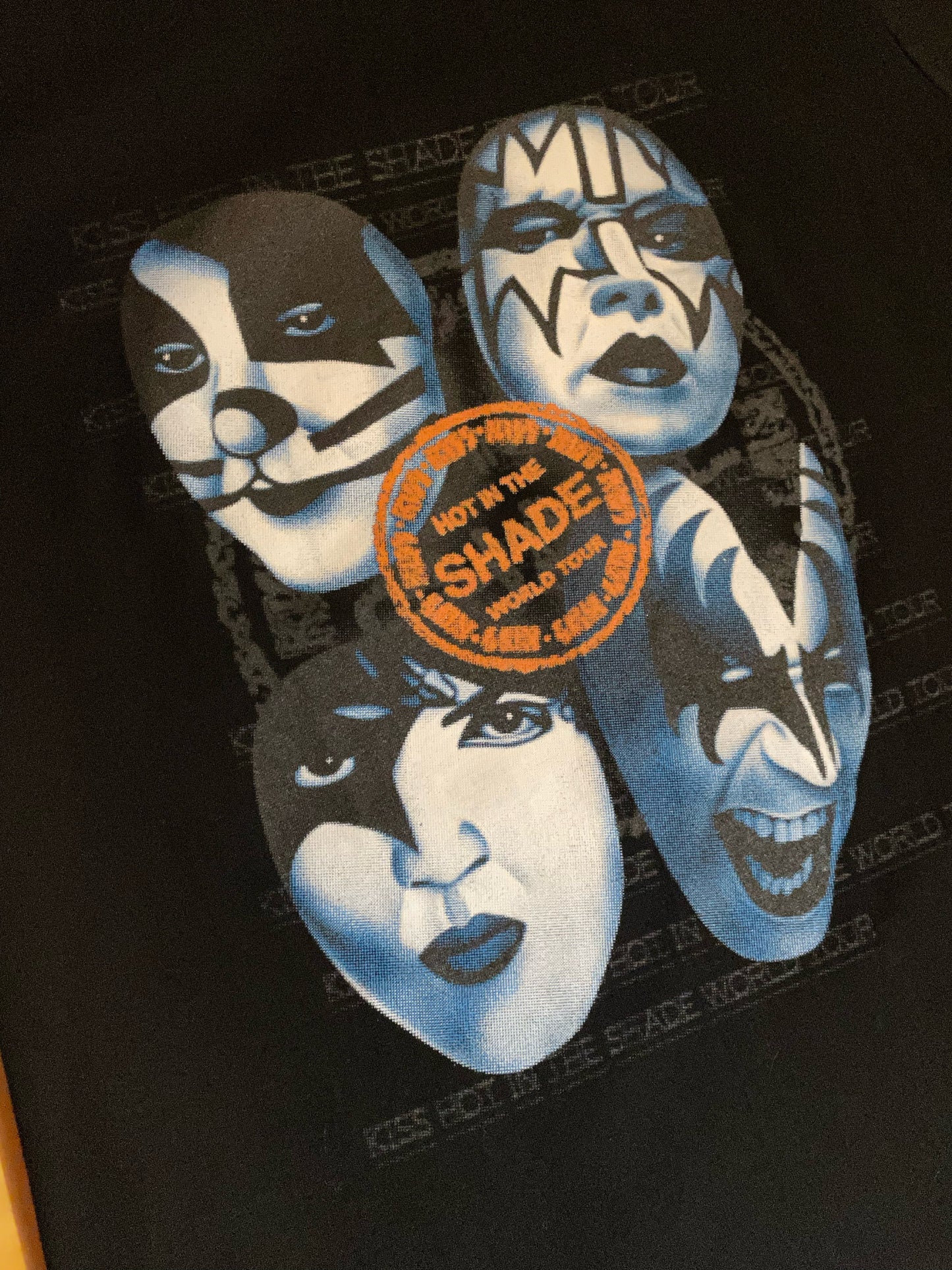 KISS "HOT IN THE SHADE" MUSIC BAND T-SHIRT SZ: L
