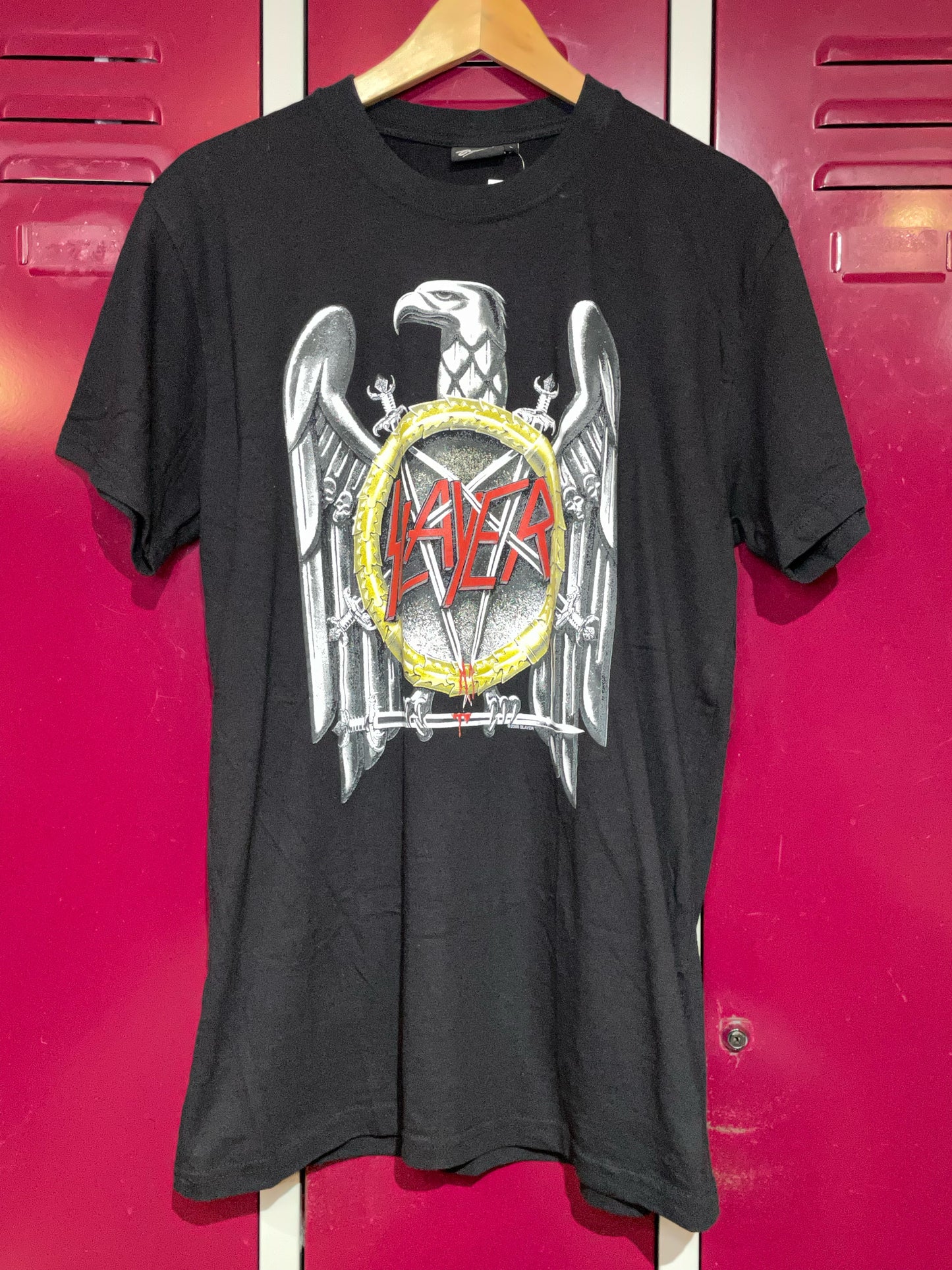 SLAYER "BIG LOGO" 2008 MUSIC BAND T-SHIRT SZ: L
