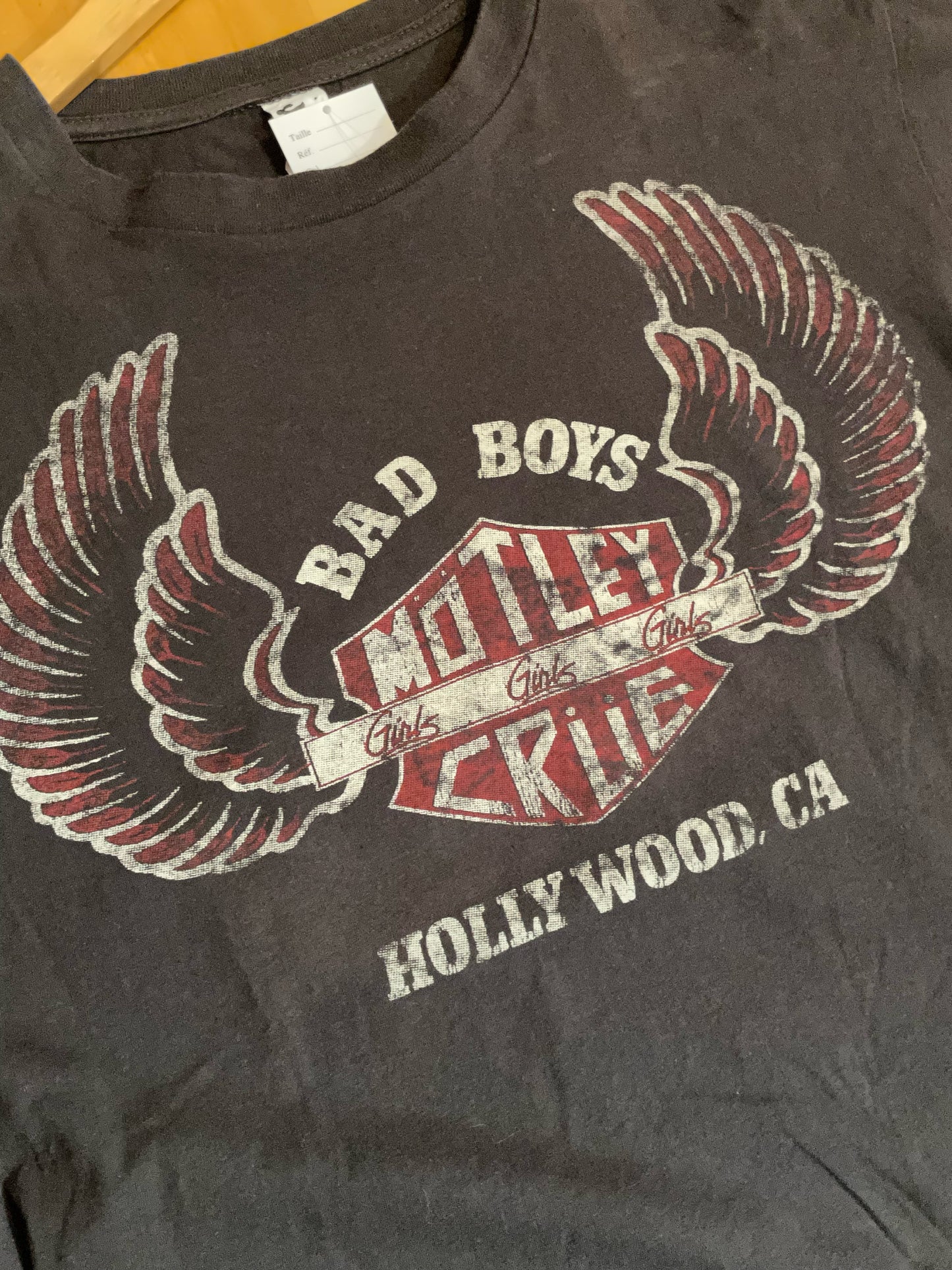 MOTLEY CRUE "BAD BOYS" MUSIC BAND T-SHIRT  SZ: L