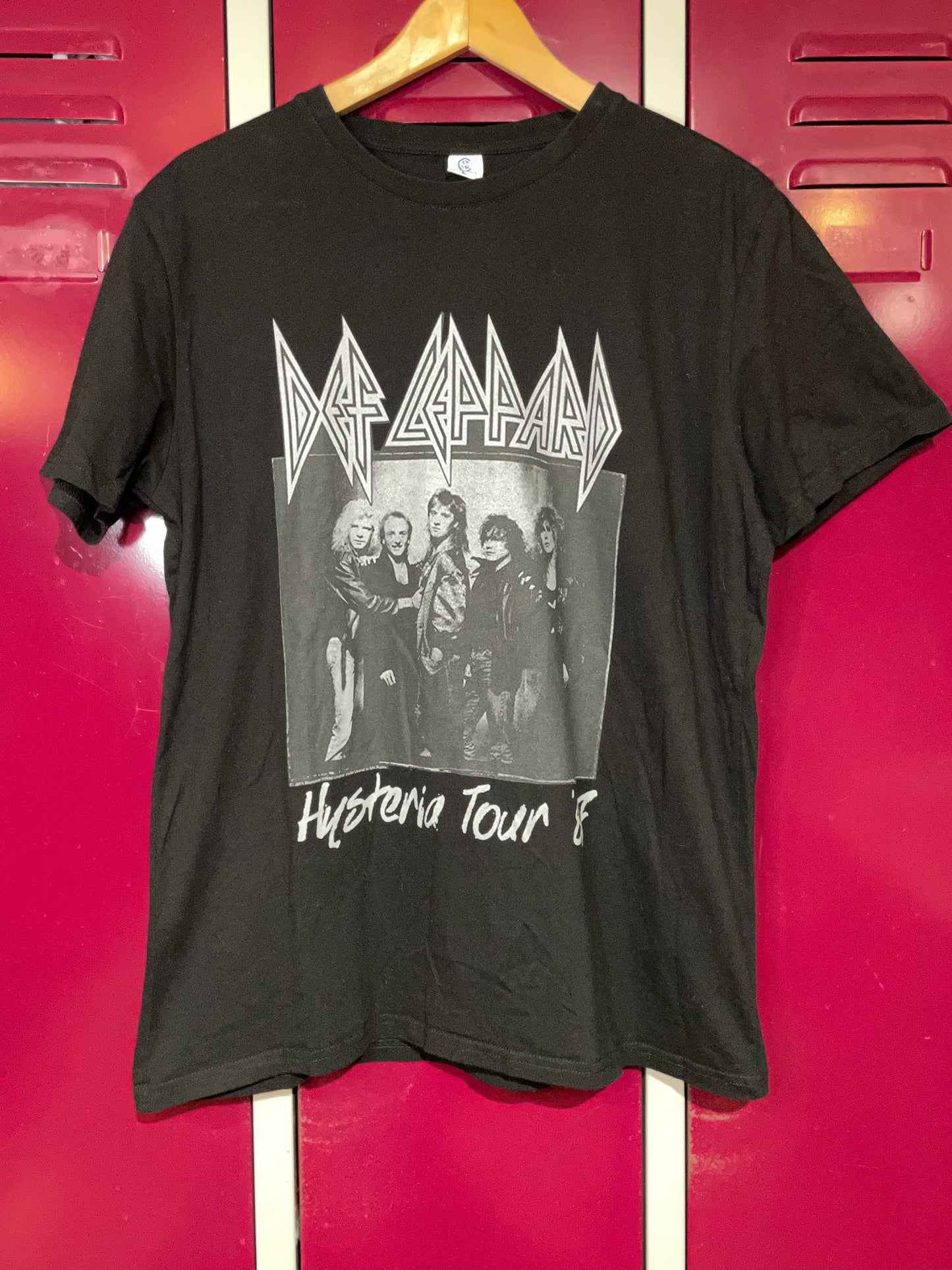 DEF LEPPARD "HYSTERIA TOUR '87" MUSIC BAND T-SHIRT SZ: L