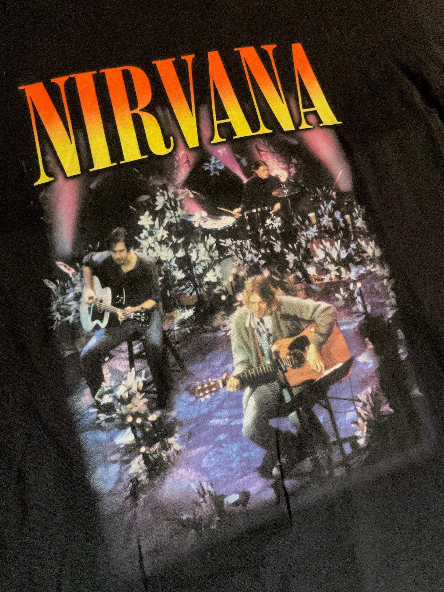 NIRVANA "Nirvana MTV Unplugged In New York 1993" MUSIC BAND T-SHIRT  SZ: L