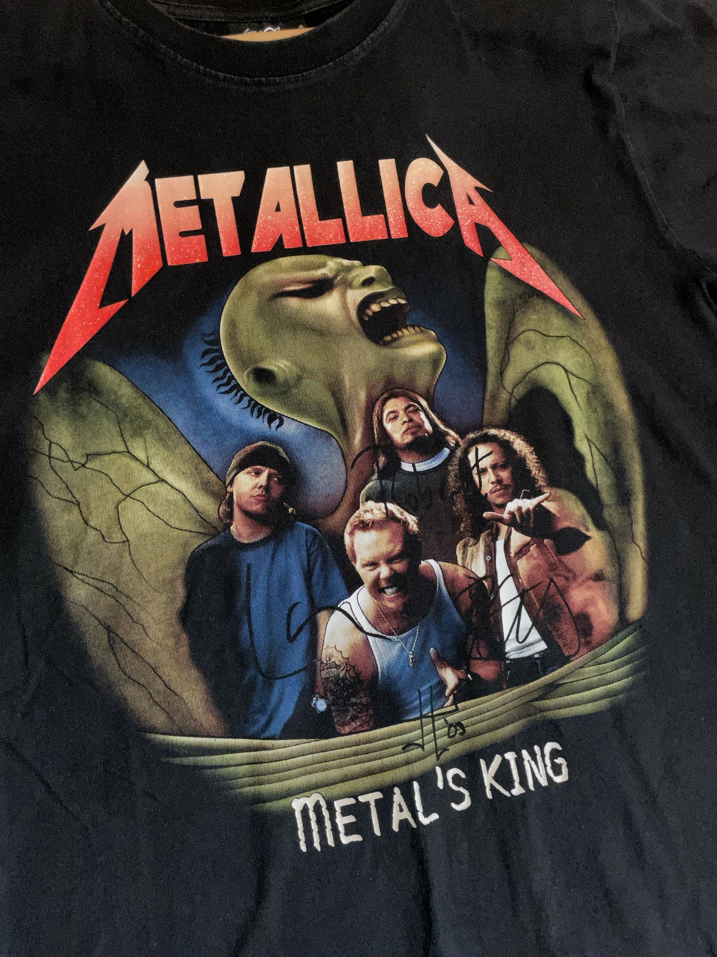METALLICA "METAL'S KING" MUSIC BAND T-SHIRT SZ: L