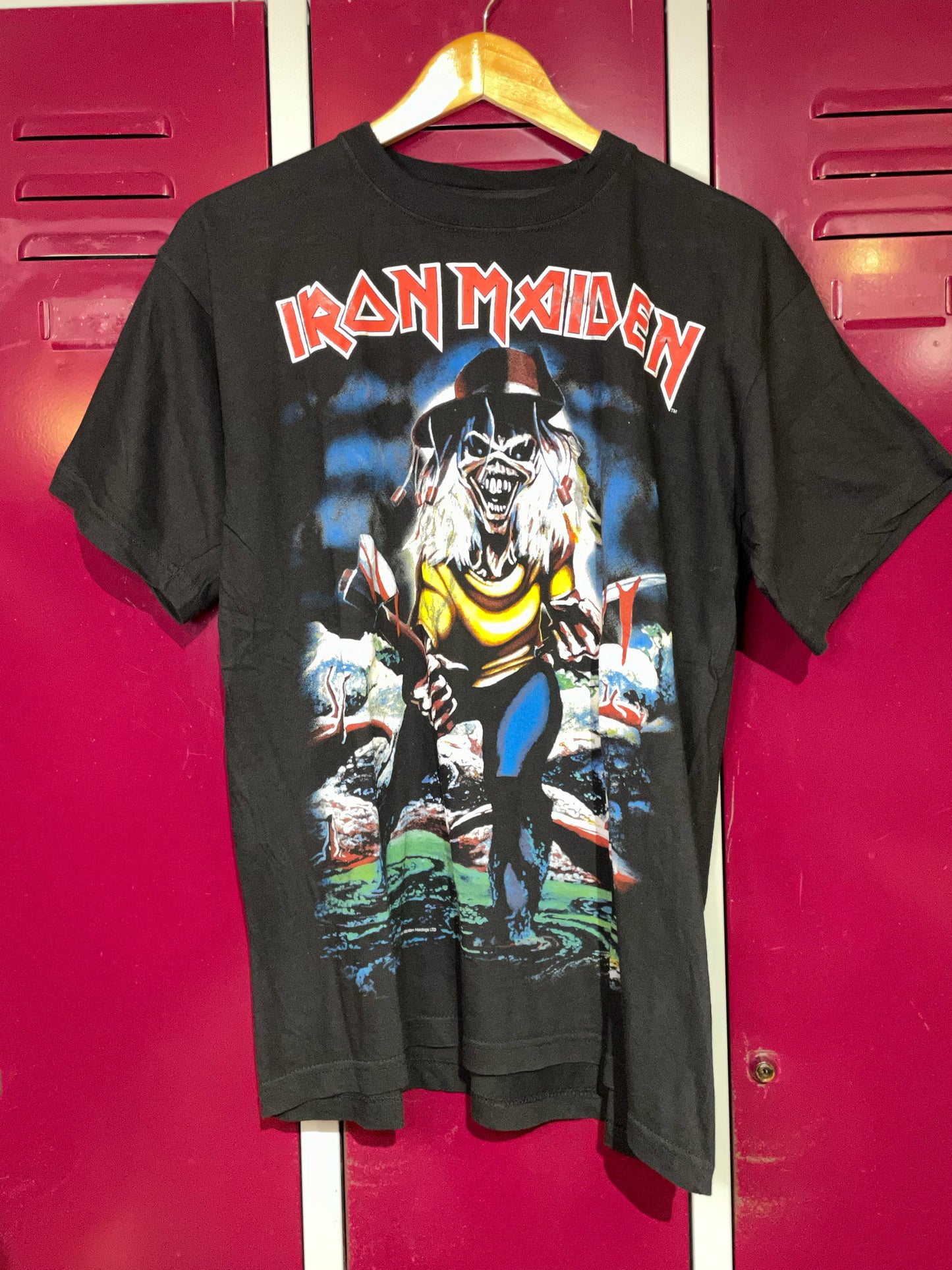 VINTAGE 1985 IRON MAIDEN MUSIC BAND T-SHIRT SZ: XL