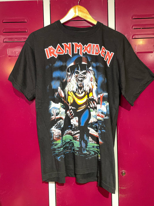 VINTAGE 1985 IRON MAIDEN MUSIC BAND T-SHIRT  SZ: XL