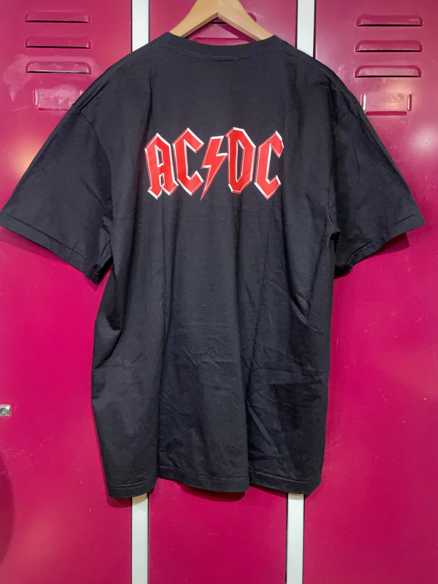 "DS" ACDC "ARE YOU READY" MUSIC BAND T-SHIRT SZ: XL