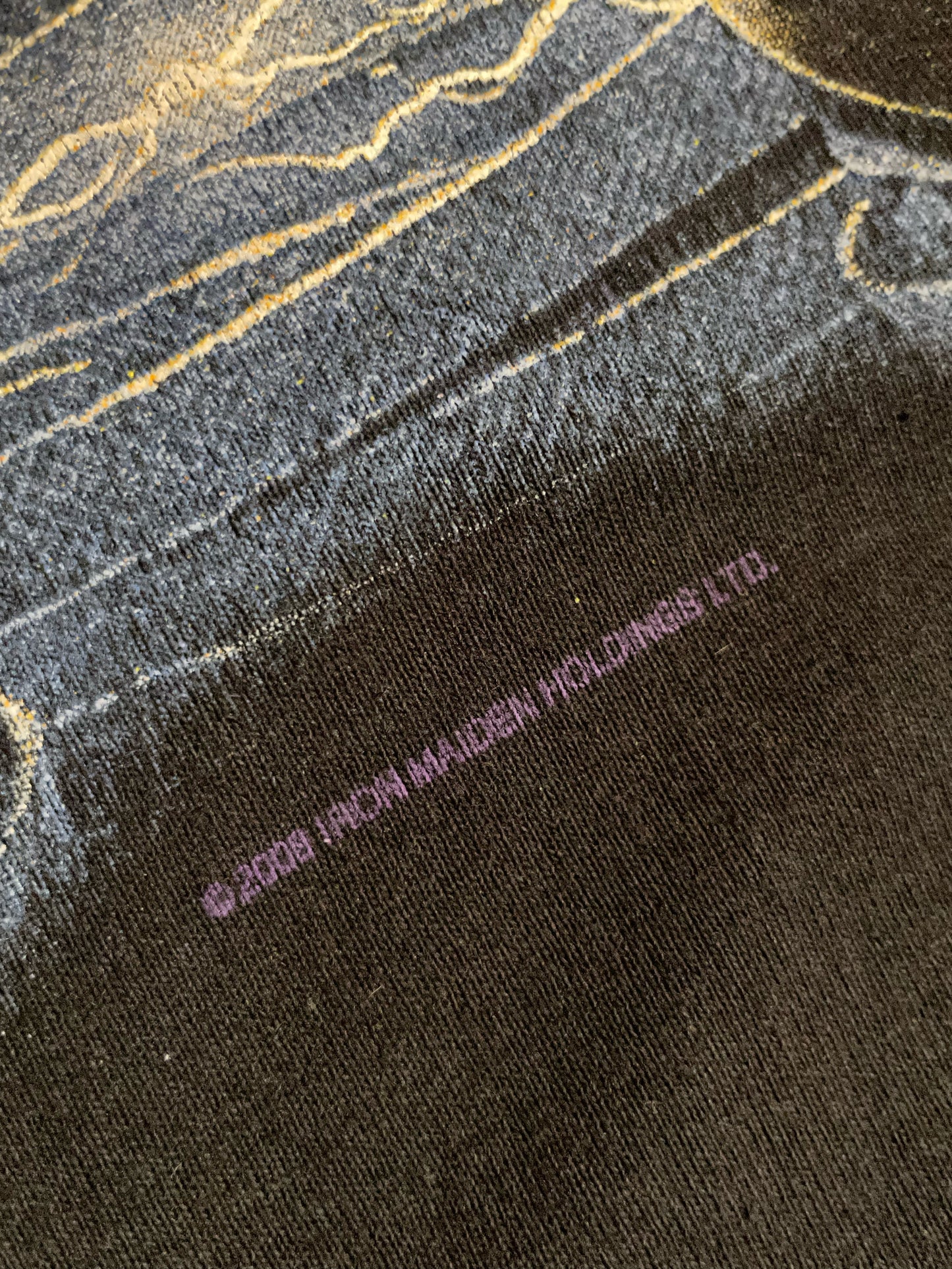 IRON MAIDEN 2008 MUSIC BAND T-SHIRT  SZ: XL